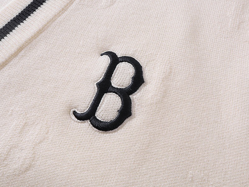 MLB Lovers Stereo Sculptor Knit Jackets in White and Blue, Sizes S-XL - 图片 6