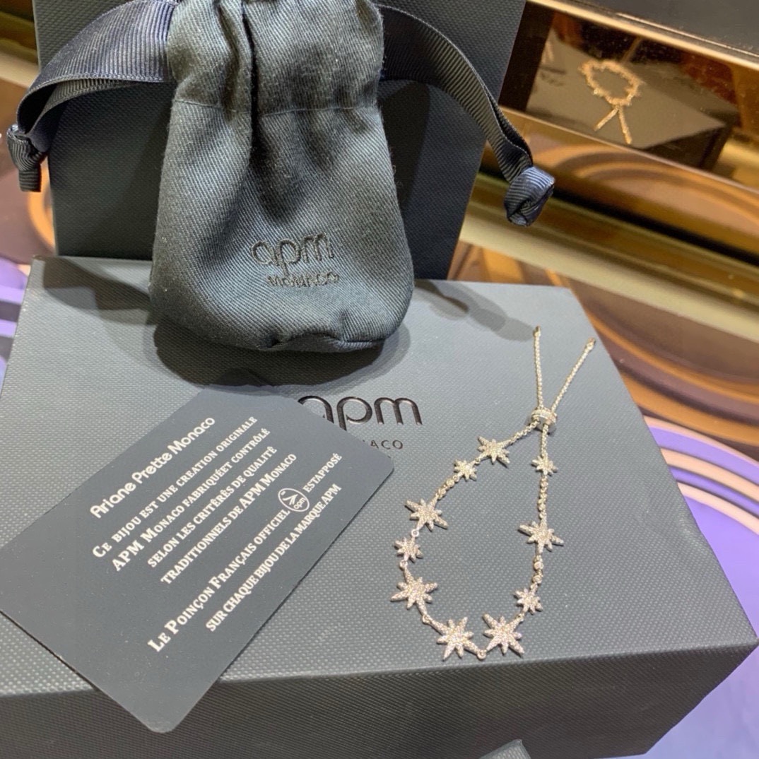 APM Monaco新品多流星银手链ins小众设计 轻奢手饰品女个性气质独特风格 精选原版进口材质电镀厚