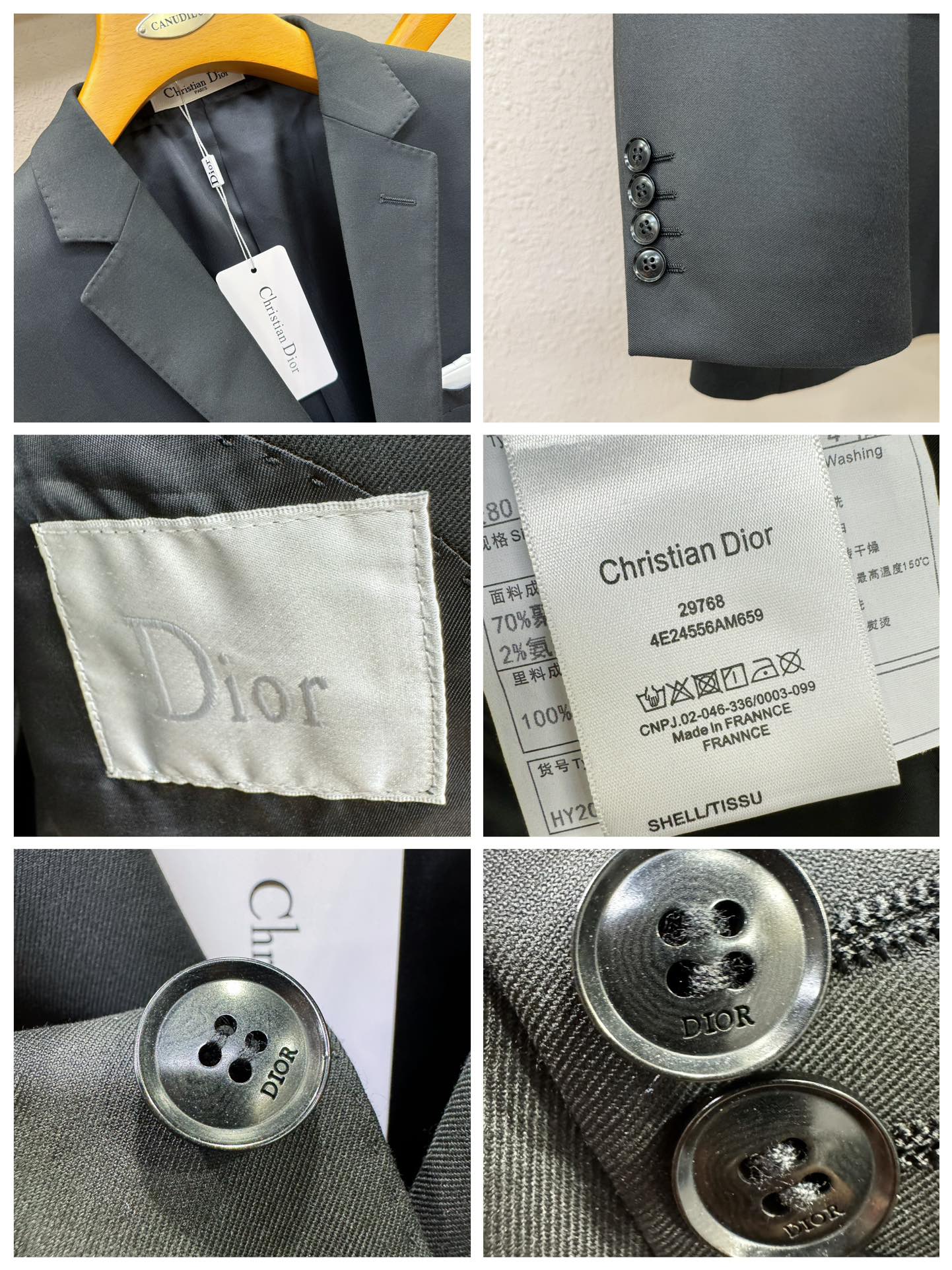   整套,单西,西裤Dior迪奥 2024专柜同款西服套装，客供意大利顶级奢华面料，没有一位成功男人能拒