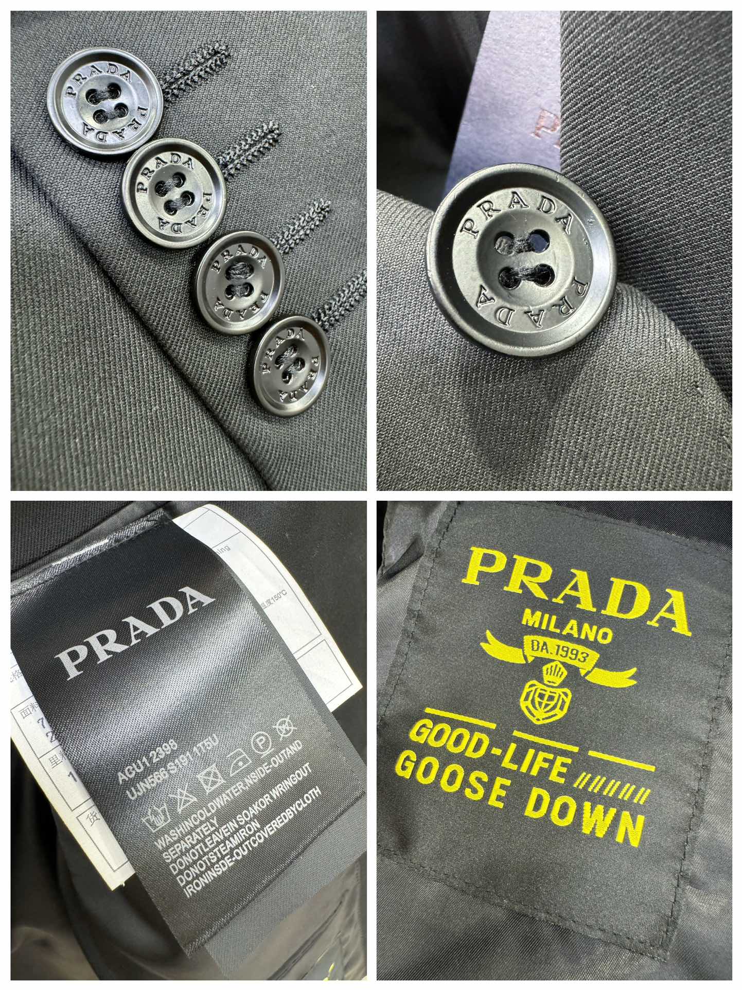   整套,单西,西裤PRADA 普拉达 2024专柜同款西服套装，客供意大利顶级奢华面料，没有一位成功男