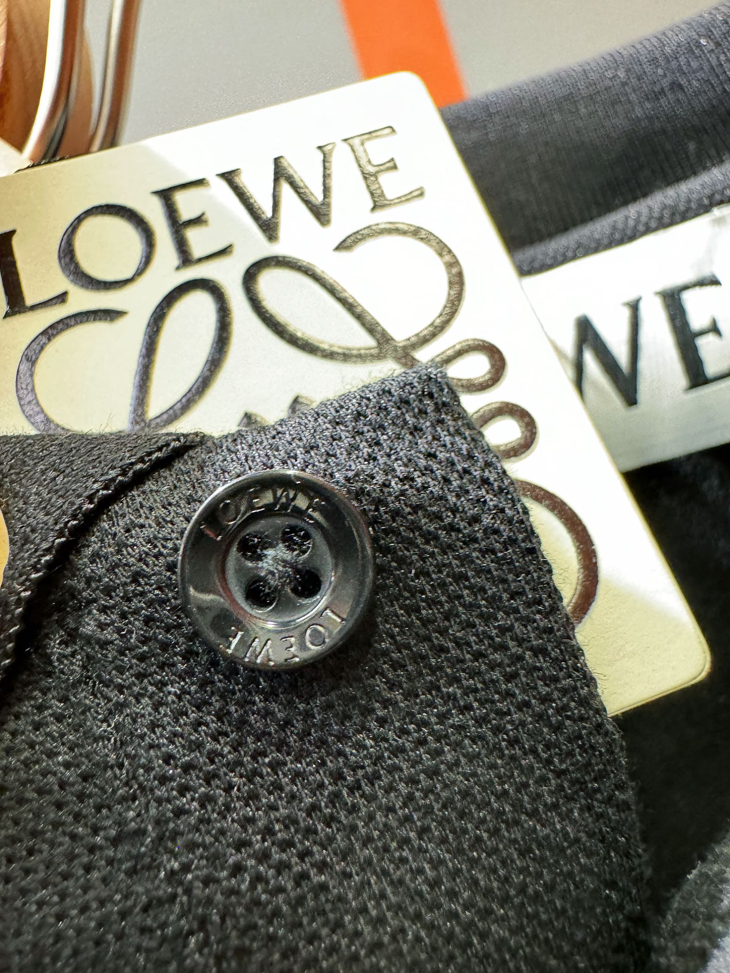 LOEWE罗意威2024ss秋冬新品长袖翻领Polo衫原版五金三标齐全！Logo重工刺绣经典Logo设计