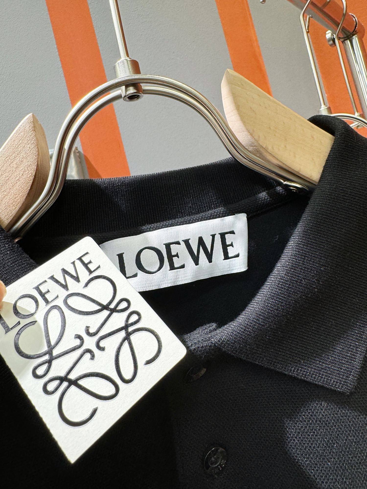 LOEWE罗意威2024ss秋冬新品长袖翻领Polo衫原版五金三标齐全！Logo重工刺绣经典Logo设计