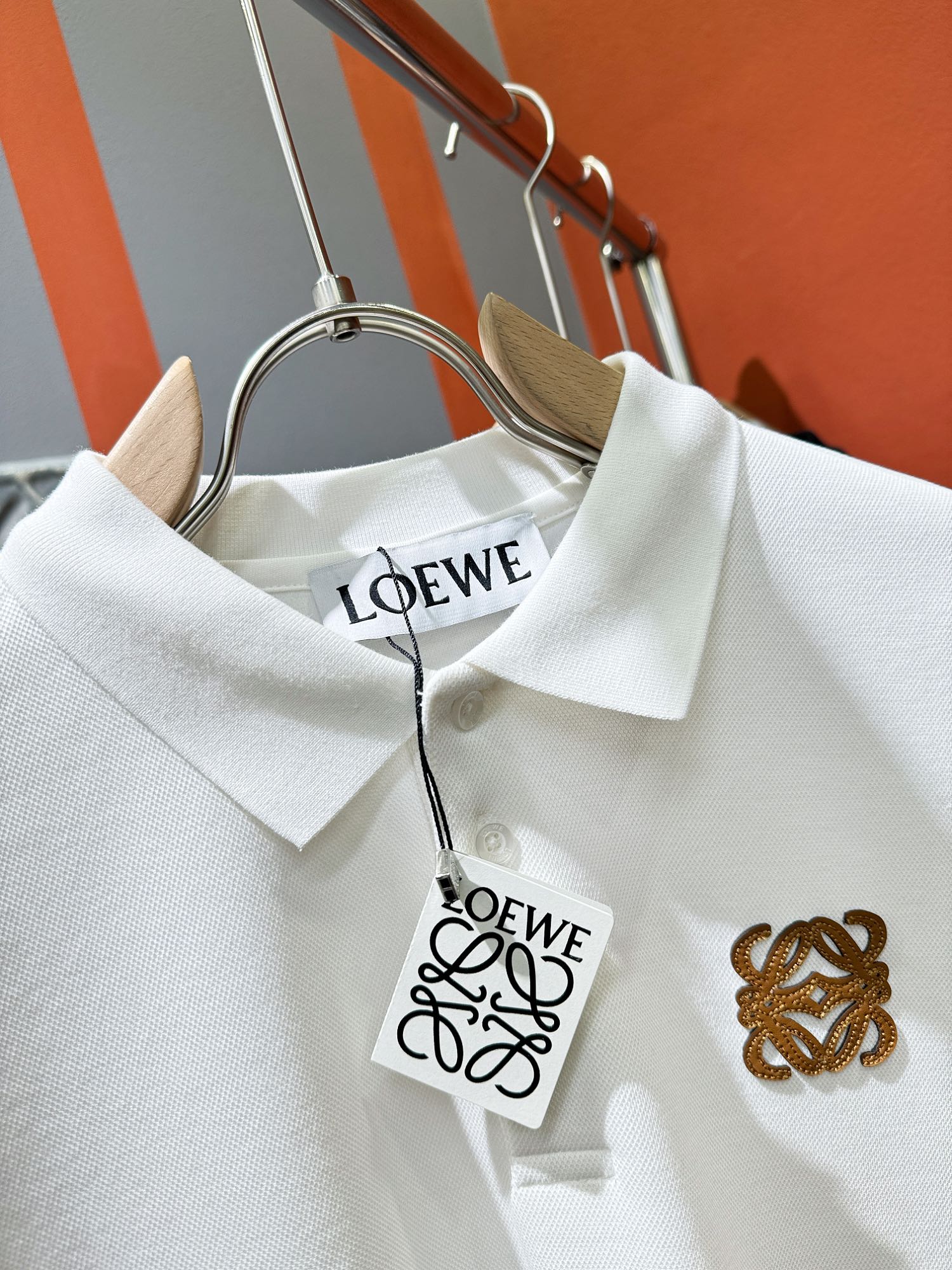 LOEWE罗意威2024ss秋冬新品长袖翻领Polo衫原版五金三标齐全！Logo重工刺绣经典Logo设计