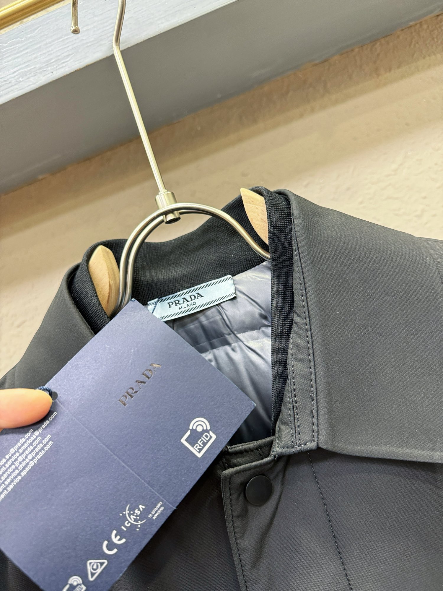 PRADA 普拉达 24ss秋冬新款中长款棉服外套,超A外套 7