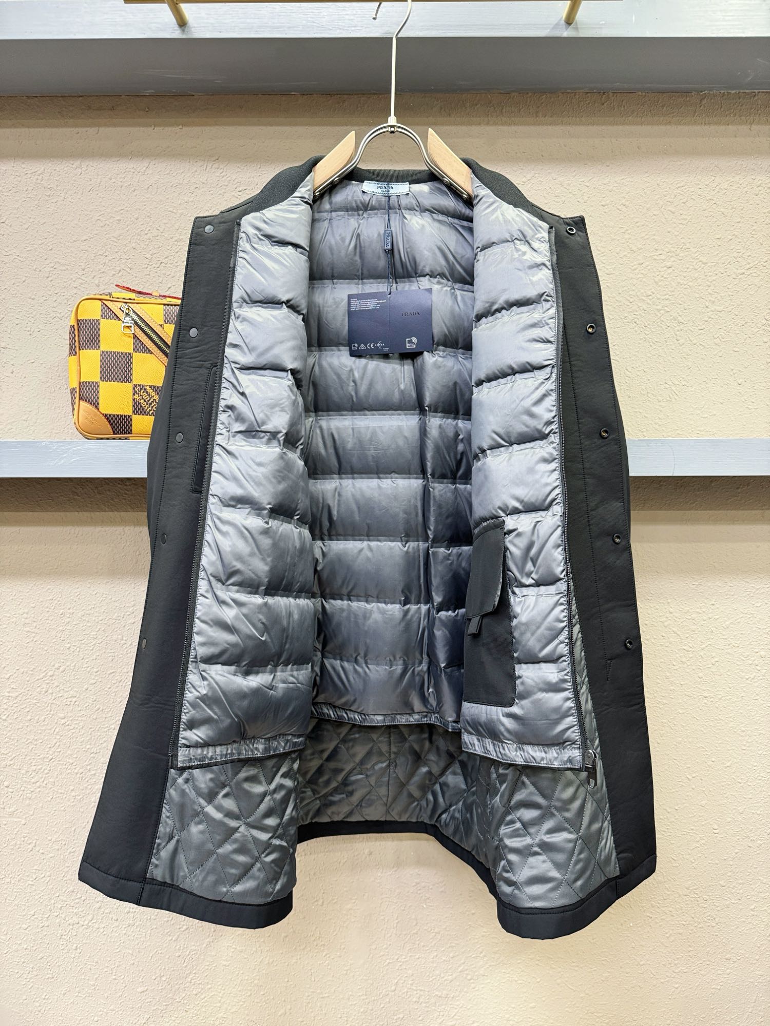 PRADA 普拉达 24ss秋冬新款中长款棉服外套,超A外套 8