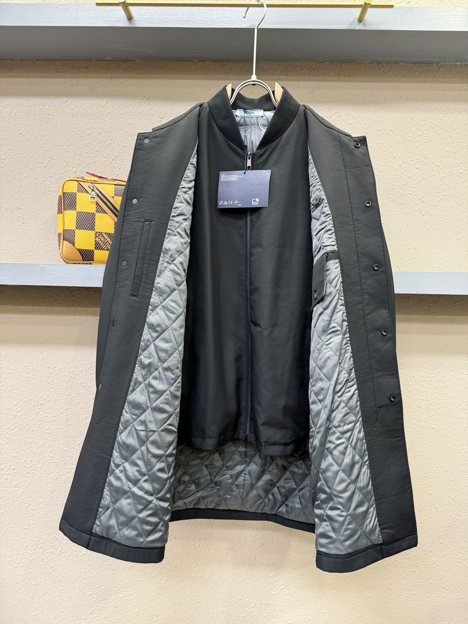 PRADA 普拉达 24ss秋冬新款中长款棉服外套,超A外套 3