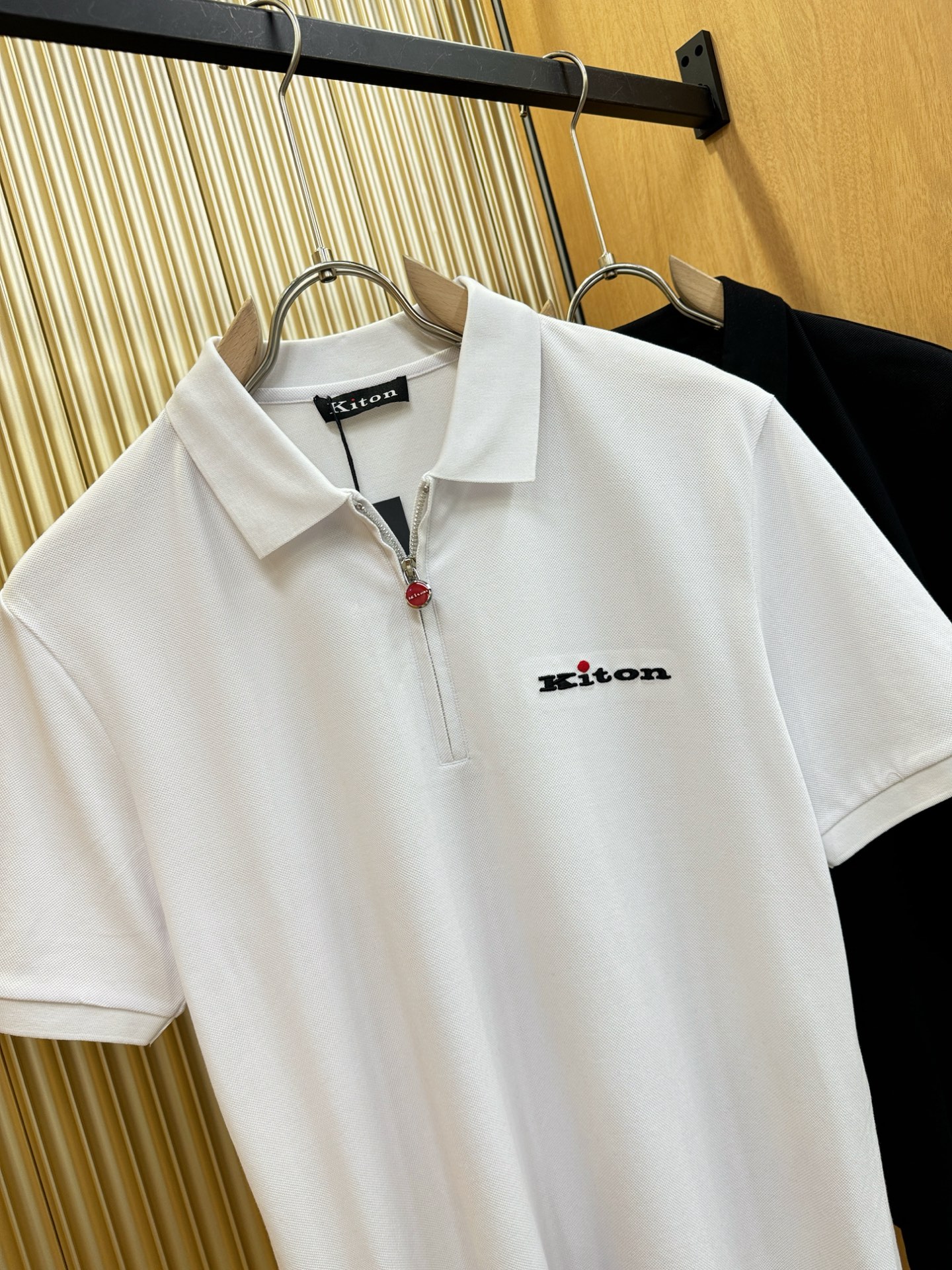 Kiton 高端主线系列 男士翻领短袖POLO衫服装,男 2