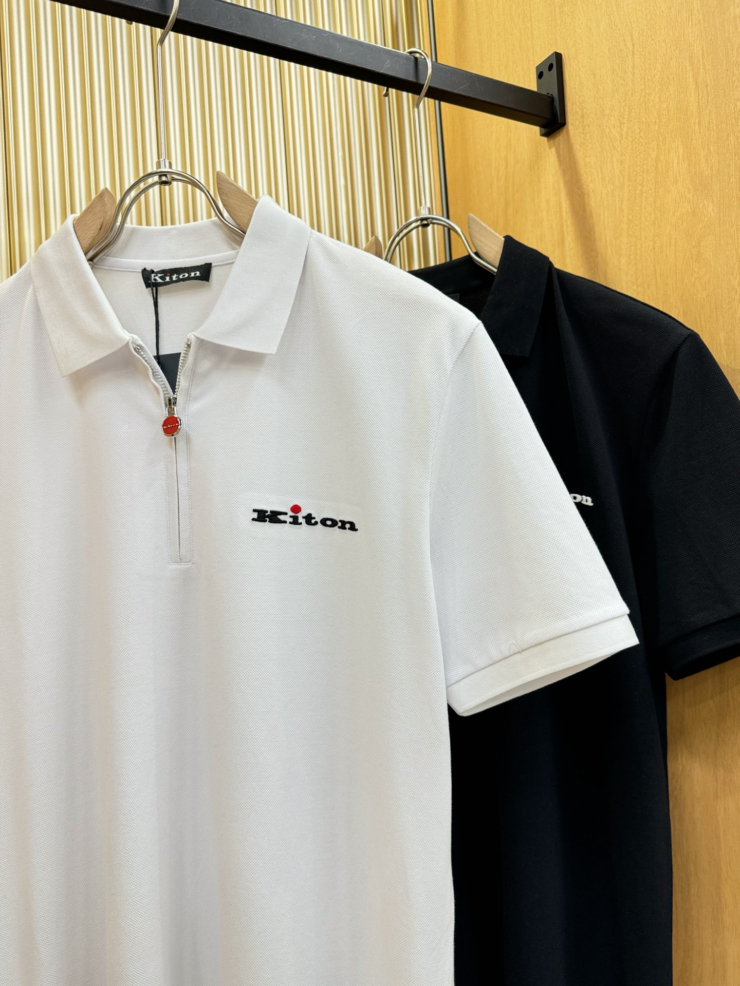 Kiton 高端主线系列 男士翻领短袖POLO衫服装,男 5