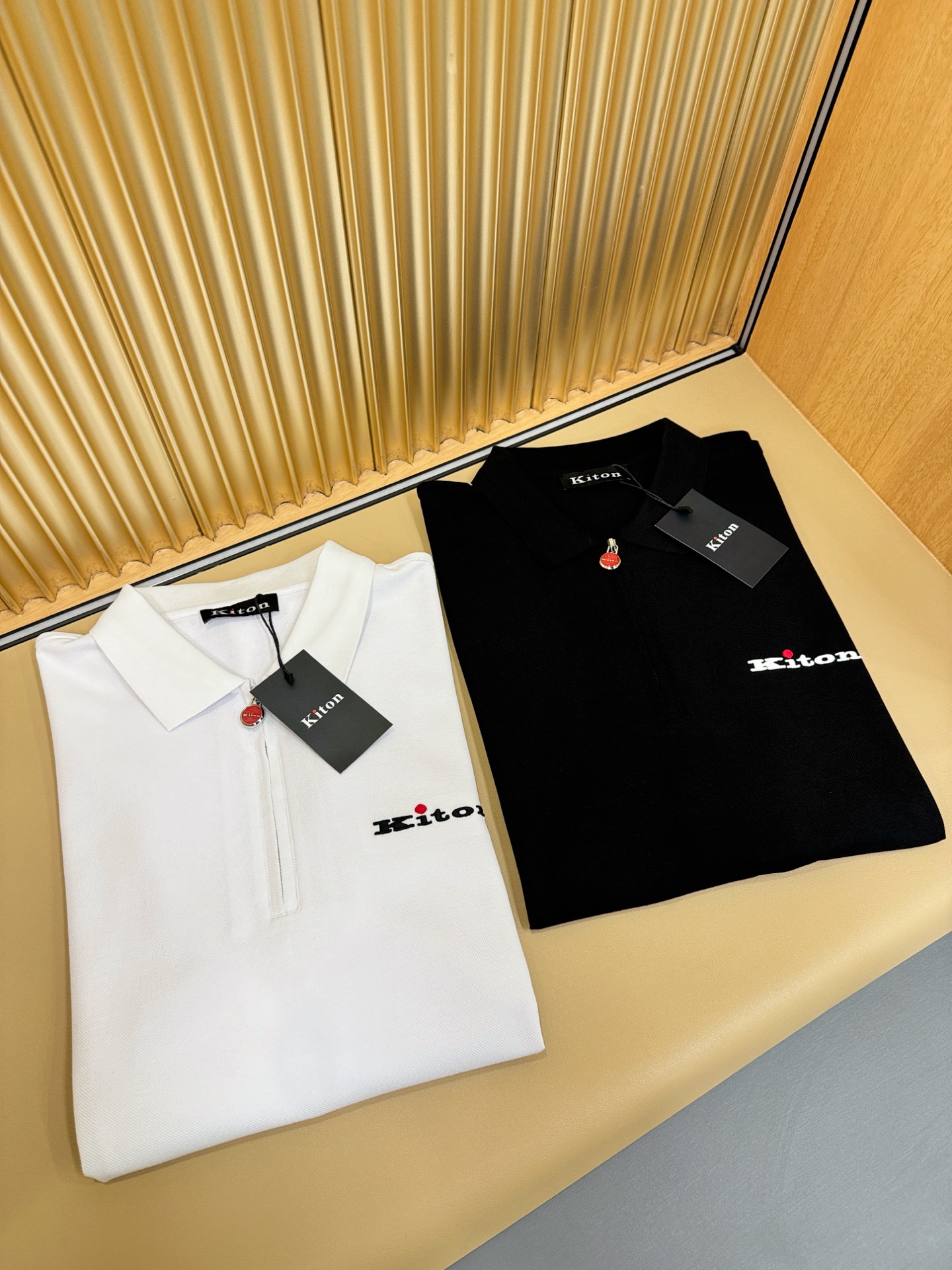 Kiton 高端主线系列 男士翻领短袖POLO衫服装,男 3