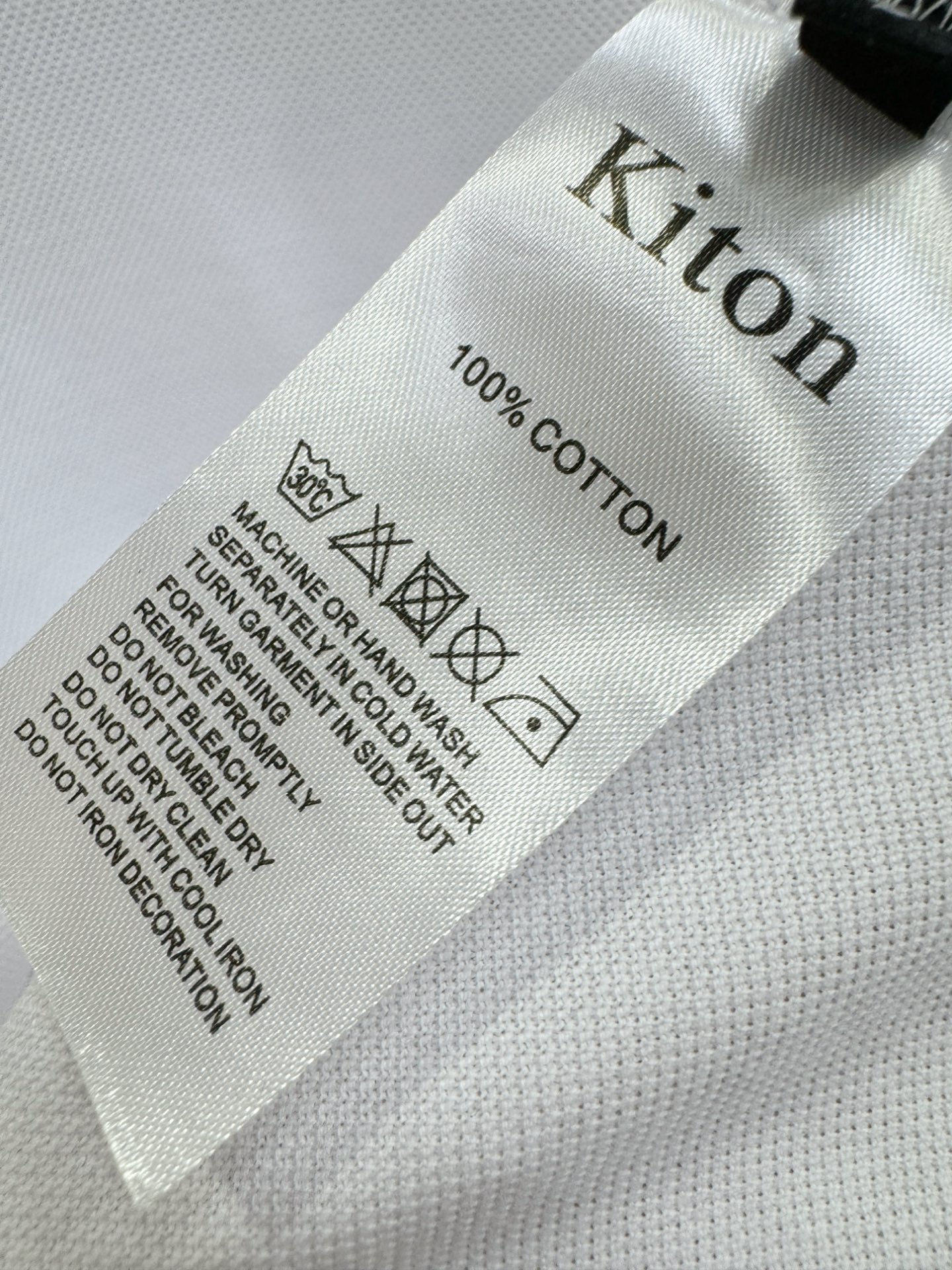 Kiton 高端主线系列 男士翻领短袖POLO衫服装,男 7
