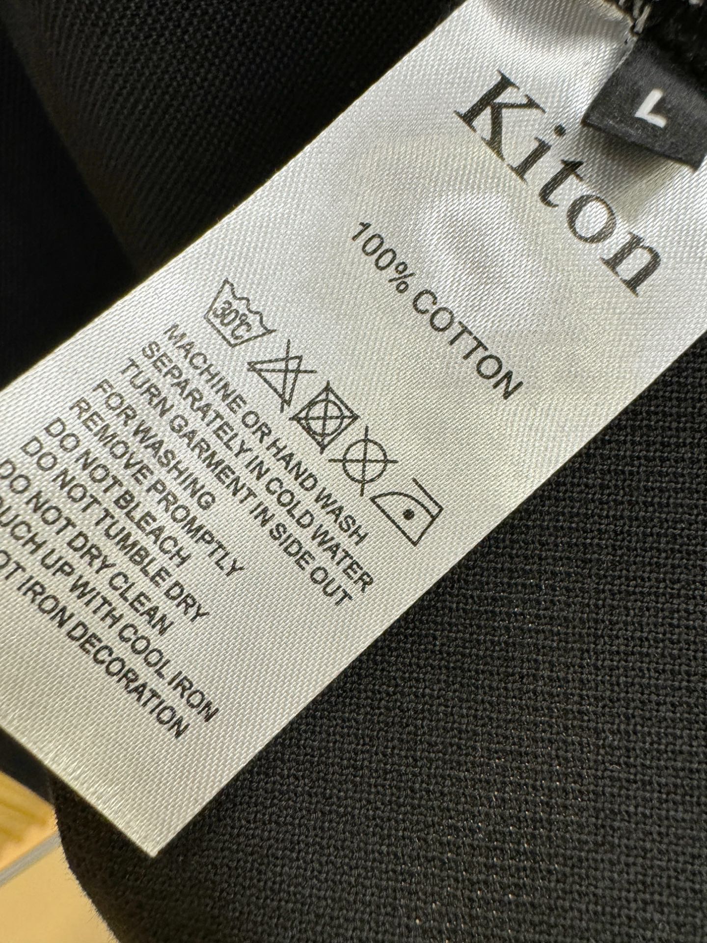 Kiton 高端主线系列 男士翻领短袖POLO衫服装,男 7