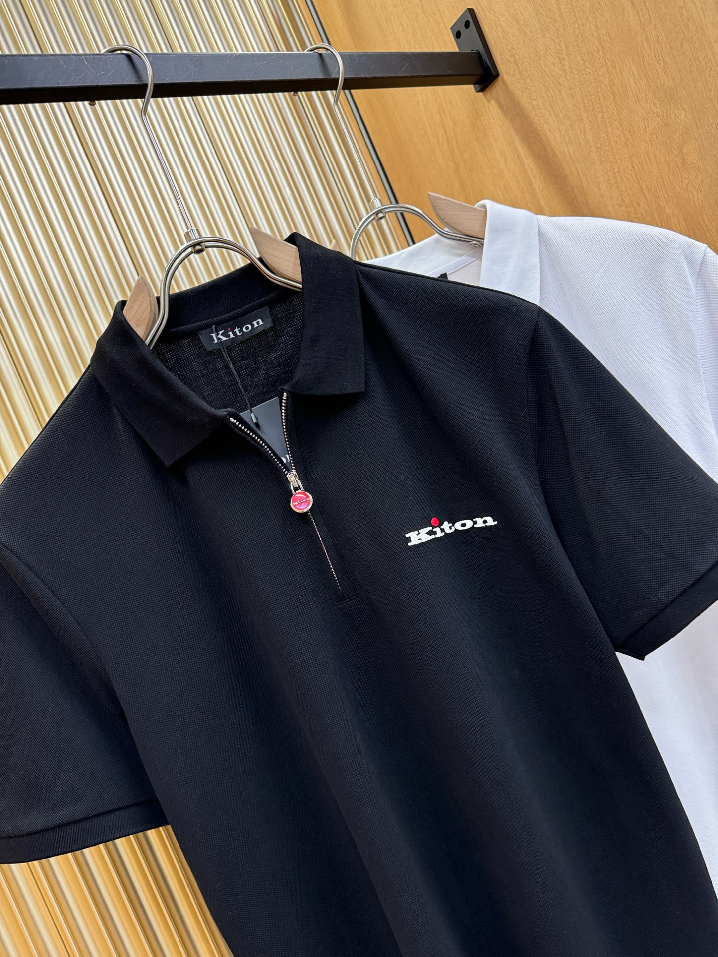 Kiton 高端主线系列 男士翻领短袖POLO衫服装,男 2