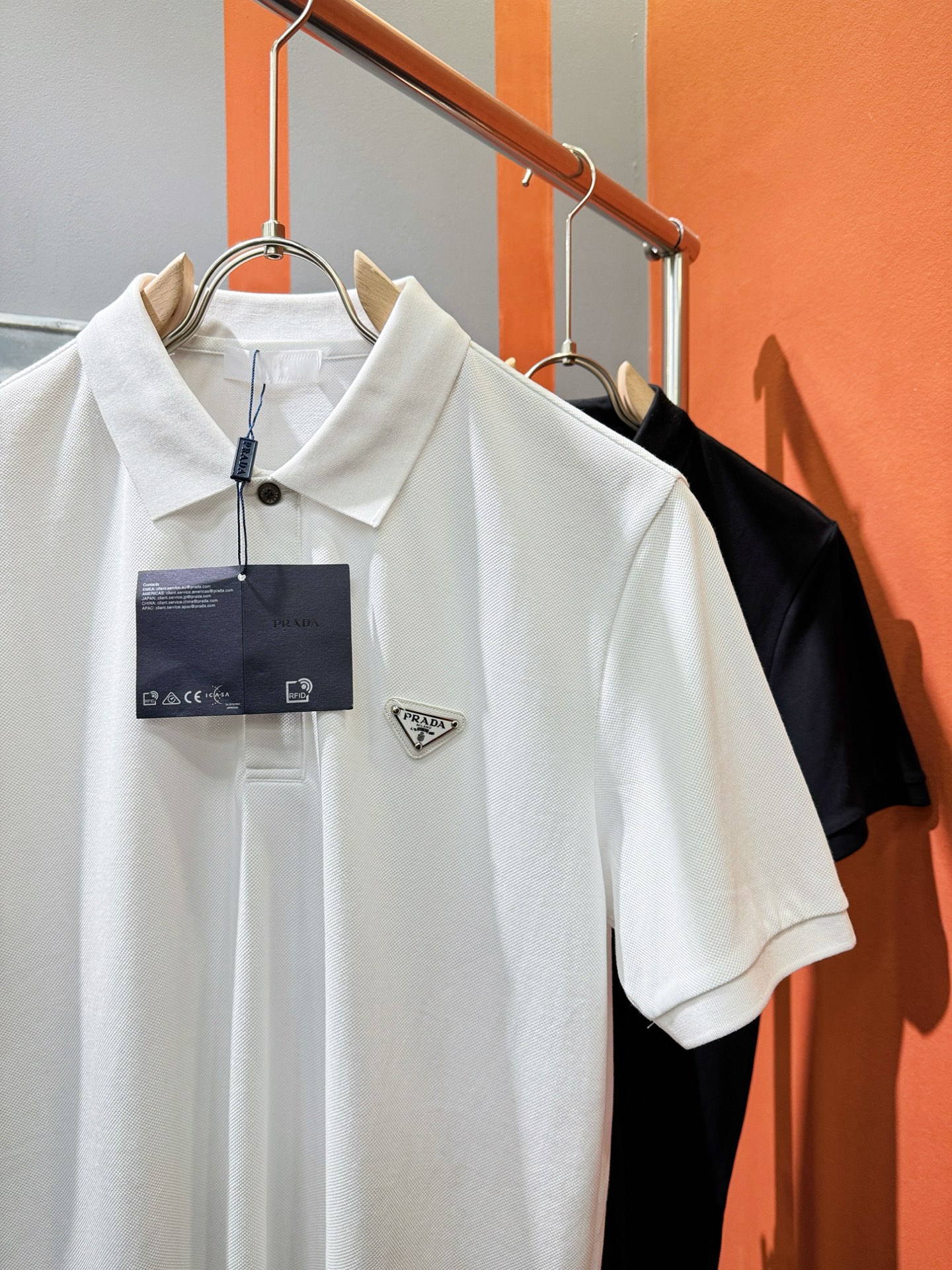 PRADA 高端主线系列 男士短袖POLO衫服装,男,prada 3 PRADA 高端主线系列 男士短袖POLO衫服装,男,prada 3