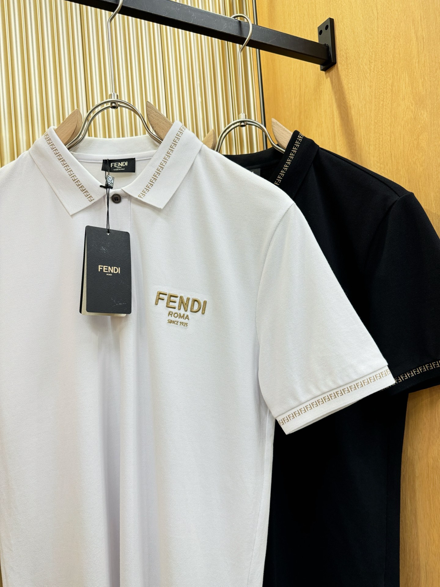 FENDI 高端主线系列 男士翻领短袖POLO衫服装,男,fendi 3