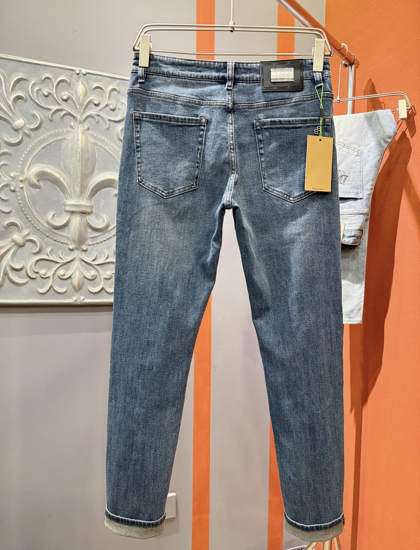  BOSS 原单牛仔裤 2025新品，原版牛仔裤 原版重工打造，品牌经典LOGO设计，三标齐全！原版五金