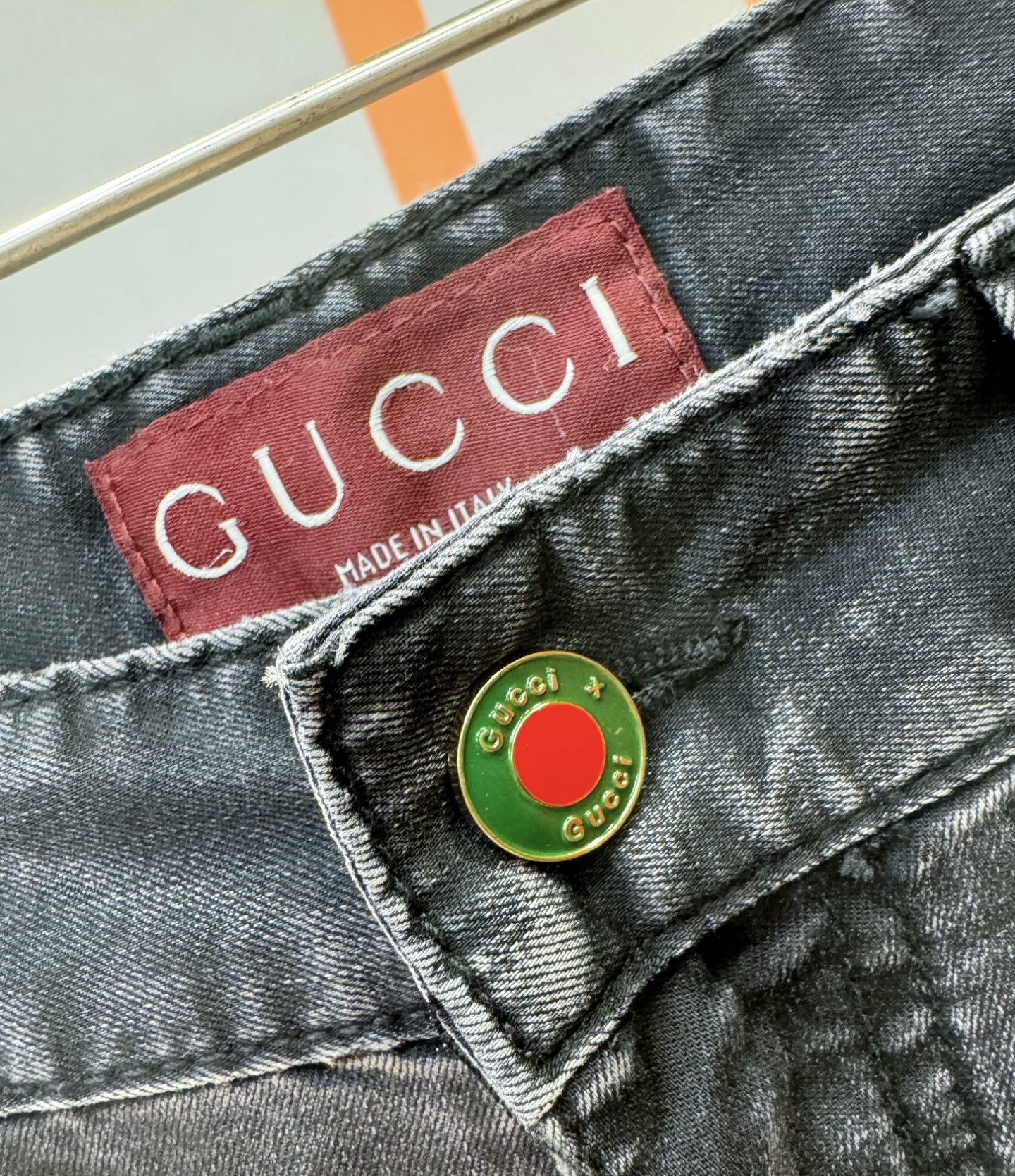  Gucci古奇  原单牛仔裤 2025新品，原版牛仔裤 原版重工打造，品牌经典LOGO设计，三标齐全！