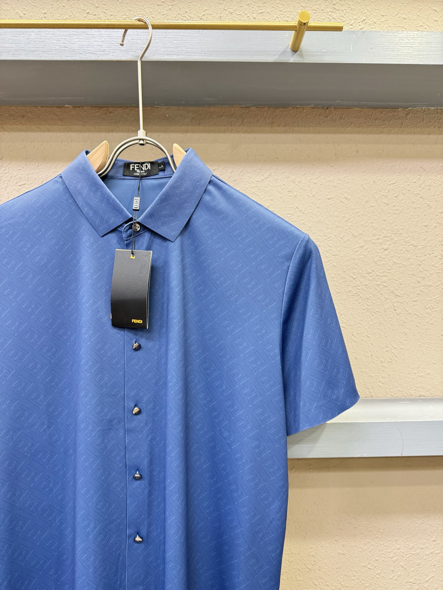 Fendi 2025 Men's Ice Silk Button-Down Shirt - Breathable & Stylish 8 i1749382925633 9190 0 6