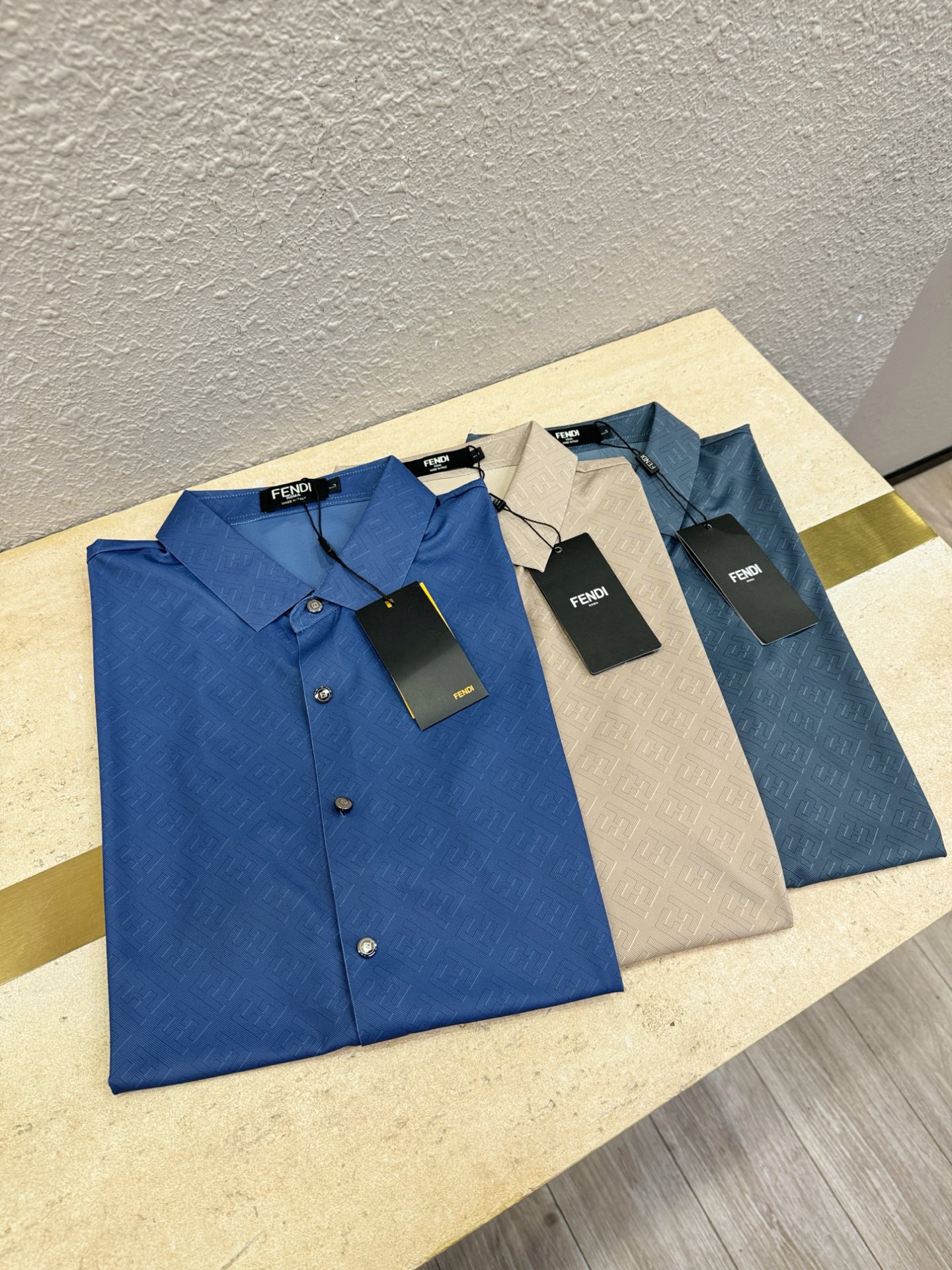 Fendi 2025 Men's Ice Silk Button-Down Shirt - Breathable & Stylish 4 i1749382930648 8516 0 2