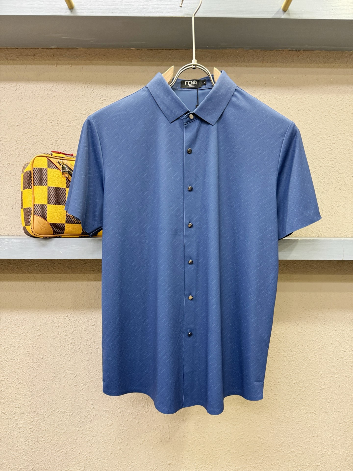 Fendi 2025 Men's Ice Silk Button-Down Shirt - Breathable & Stylish 2 i1749382930658 382 0 0
