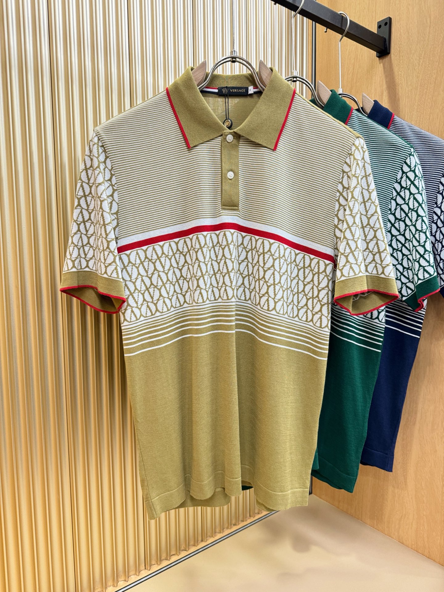 Versace 2025 New Men's Short Sleeve Polo Shirt,Premium Silk Fabric 2 i1749383348967 12 0 0