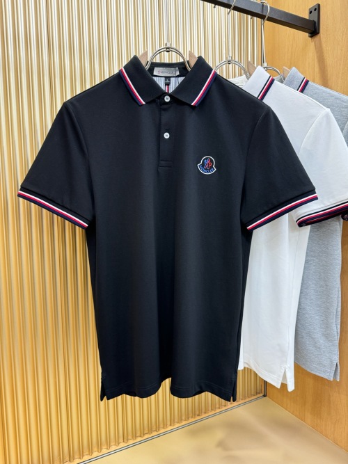 Moncler Men's Polo Shirt Short Sleeve Cotton Pique Classic Fit 1 Moncler Men's Polo Shirt Short Sleeve Cotton Pique Classic Fit