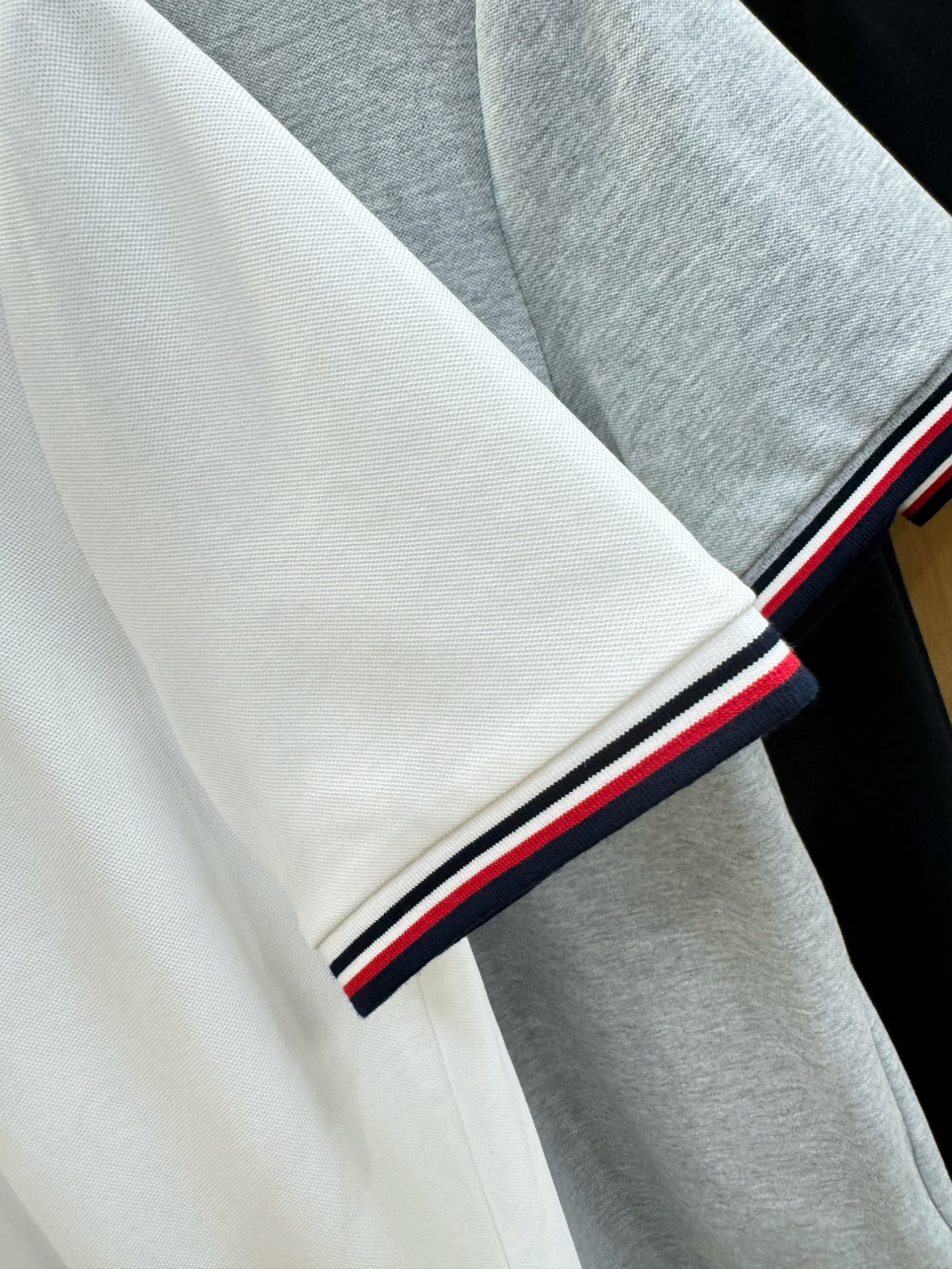 Moncler Men's Polo Shirt - Short Sleeve Pique Cotton with Striped Trim 9 i1749383585479 6273 0 7