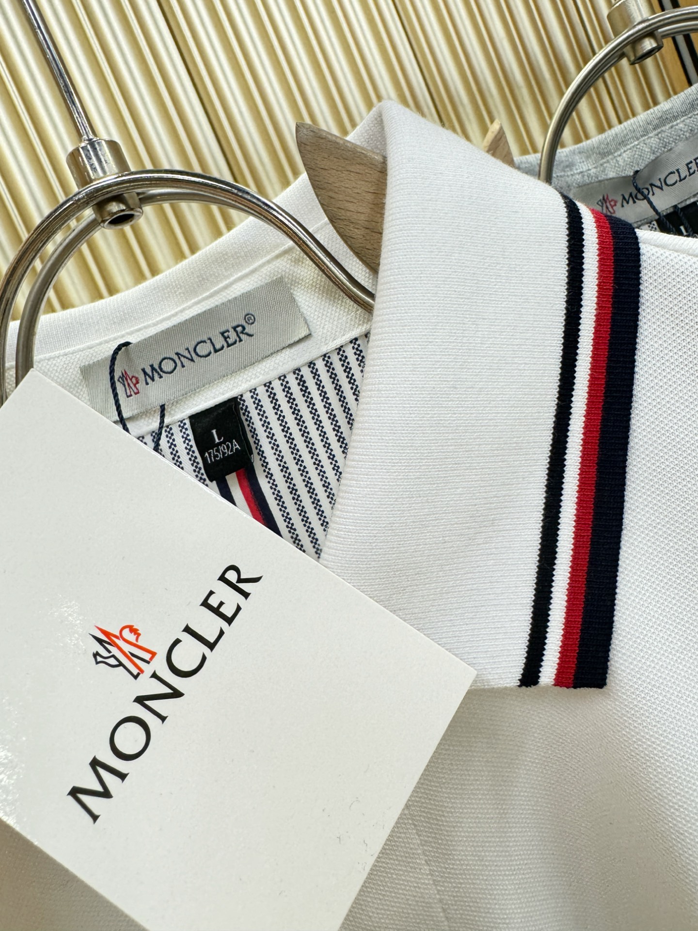 Moncler Men's Polo Shirt - Short Sleeve Pique Cotton with Striped Trim 6 i1749383585483 5721 0 4