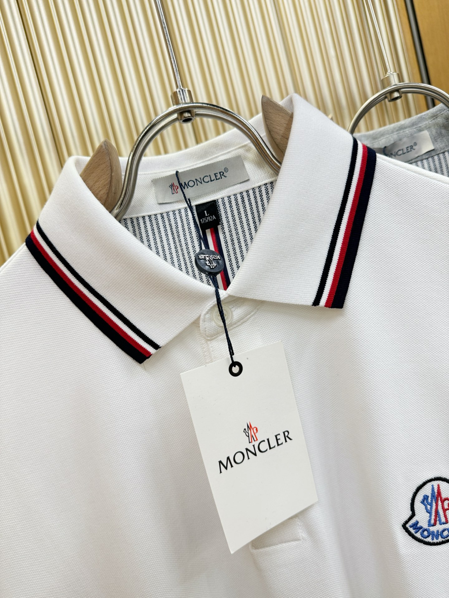 Moncler Men's Polo Shirt - Short Sleeve Pique Cotton with Striped Trim 7 i1749383588162 2355 0 5