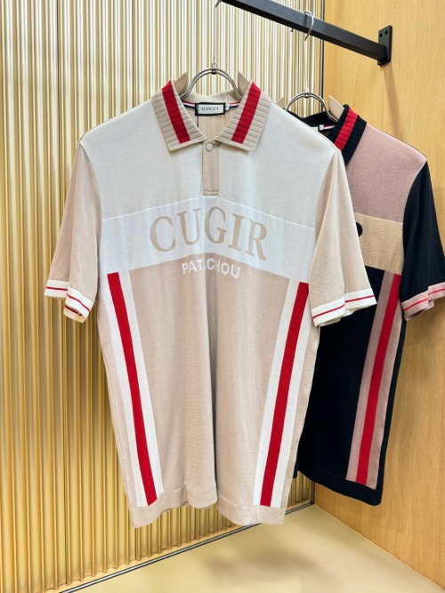 Gucci Men's Silk Blend Polo Shirt | Stylish & Comfortable 1 Gucci Men's Silk Blend Polo Shirt | Stylish & Comfortable