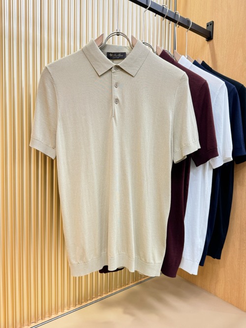 Loro Piana Premium Zijden Polo Shirt - Tijdloze Elegantie & Comfort 1 Loro Piana Premium Zijden Polo Shirt - Tijdloze Elegantie & Comfort