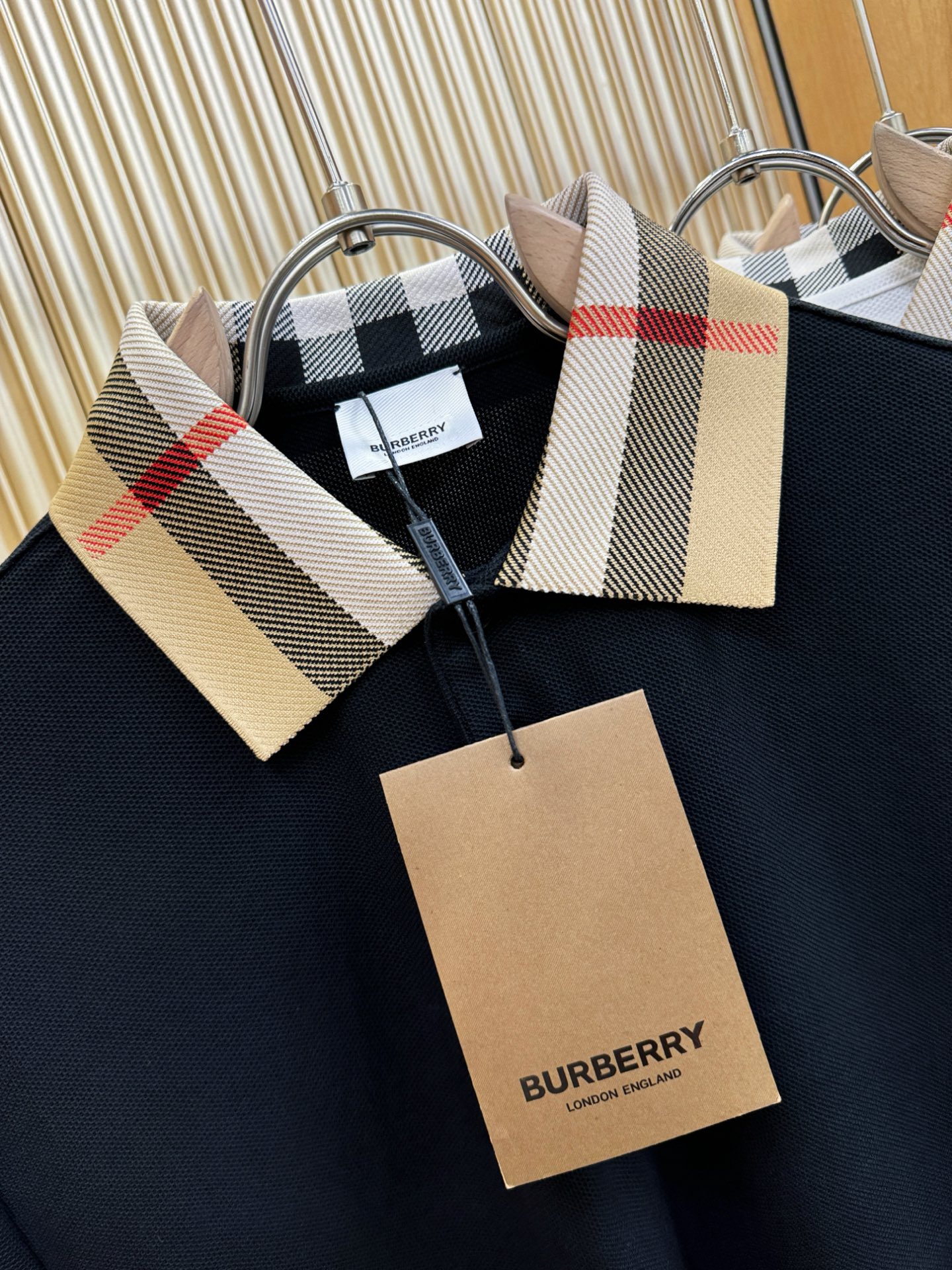 Burberry Men's Polo Shirt with Iconic Check Collar - Short Sleeve 7 i1749383756431 4284 0 4