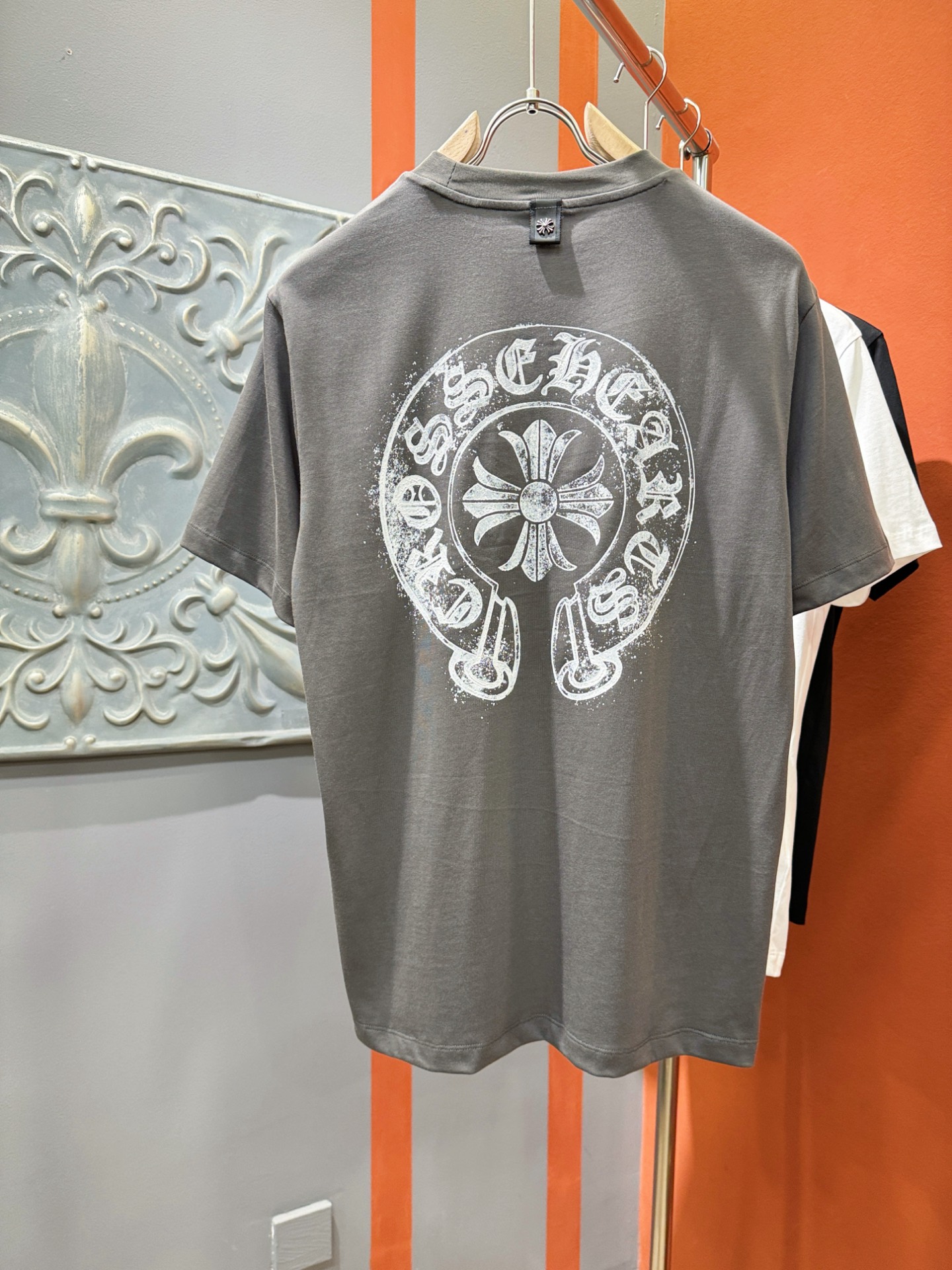  (最大可穿240斤) CHROME HEARTS 克罗心 2025春夏新款短袖T恤！走秀图案时尚休闲短
