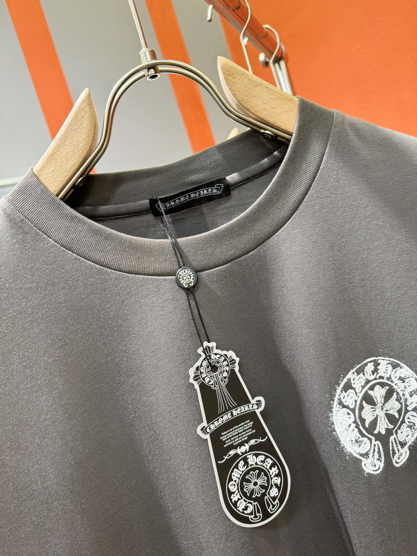  (最大可穿240斤) CHROME HEARTS 克罗心 2025春夏新款短袖T恤！走秀图案时尚休闲短