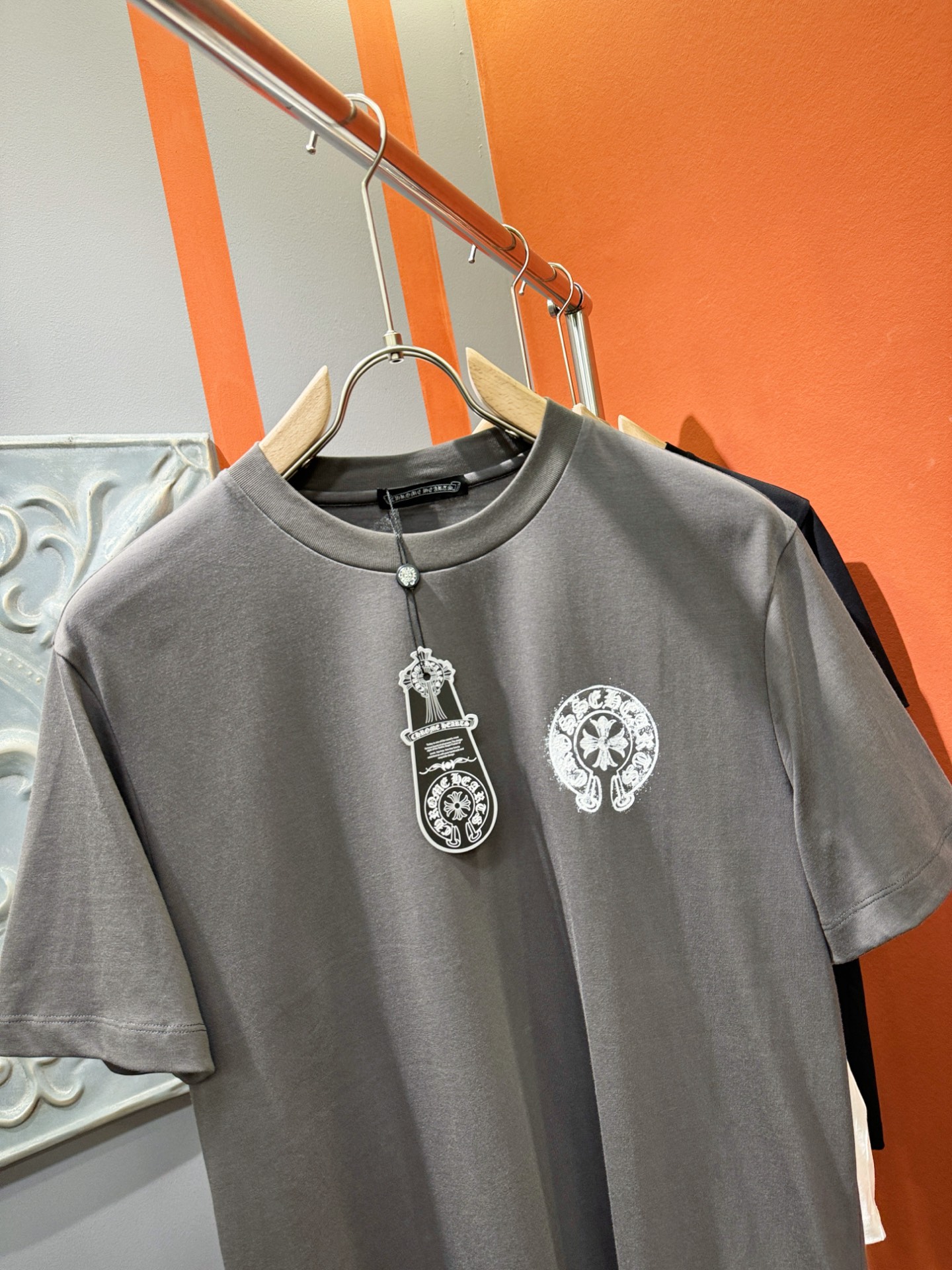  (最大可穿240斤) CHROME HEARTS 克罗心 2025春夏新款短袖T恤！走秀图案时尚休闲短