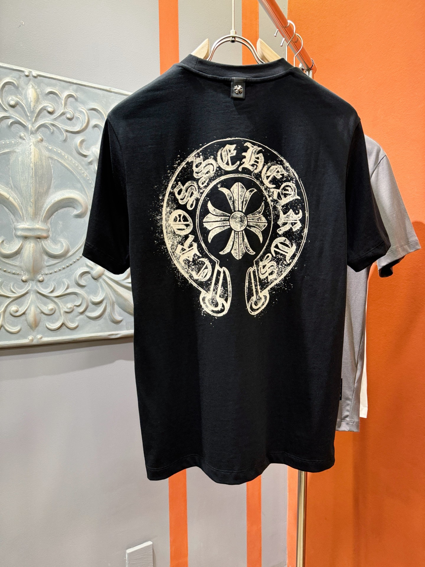  (最大可穿240斤) CHROME HEARTS 克罗心 2025春夏新款短袖T恤！走秀图案时尚休闲短