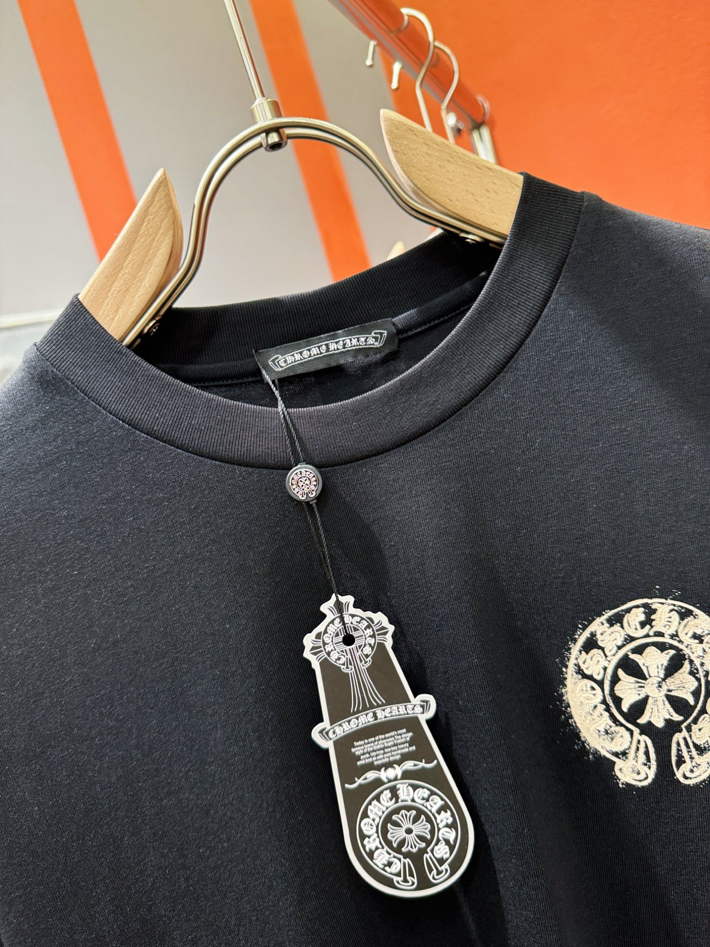  (最大可穿240斤) CHROME HEARTS 克罗心 2025春夏新款短袖T恤！走秀图案时尚休闲短