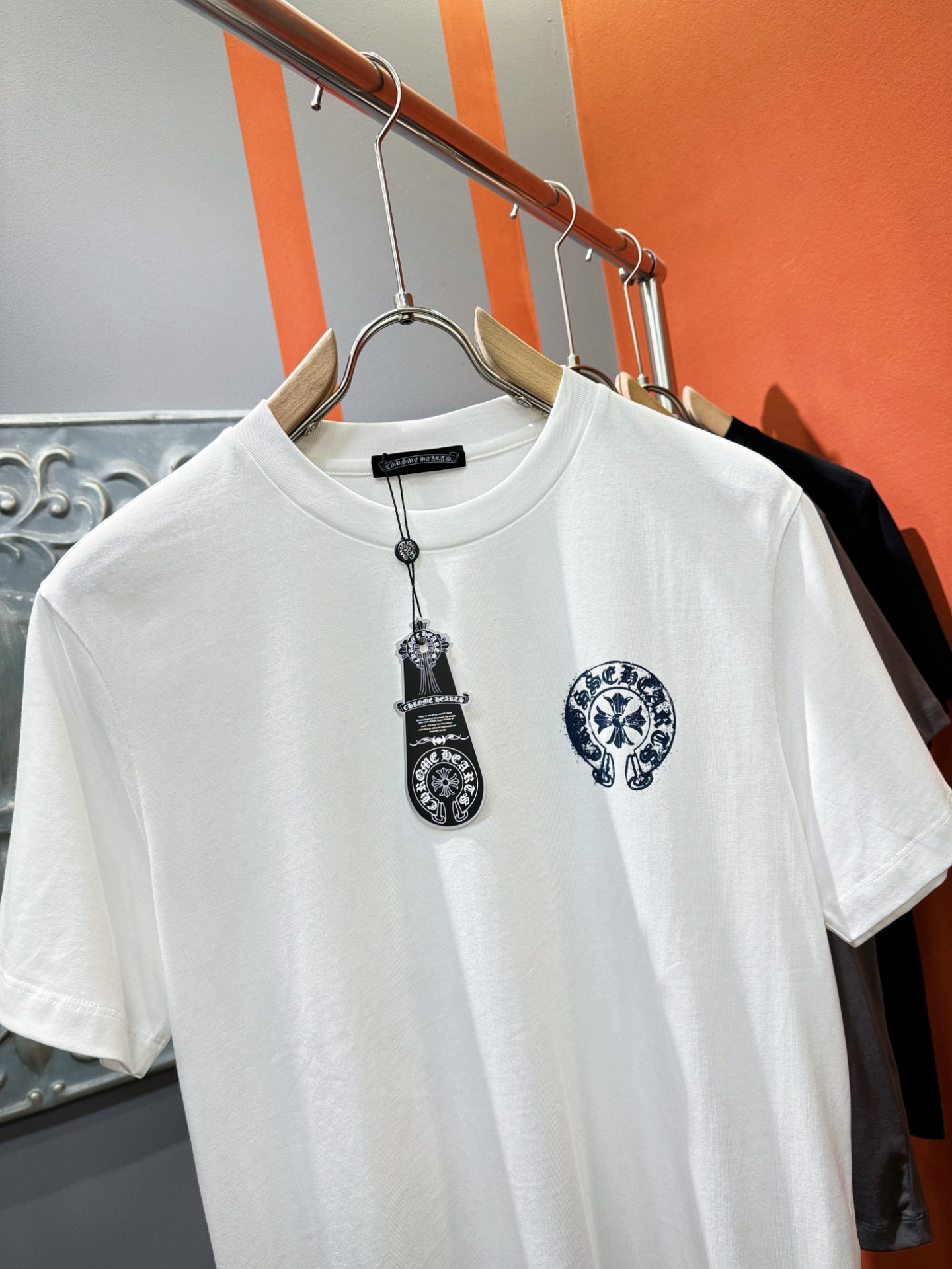  (最大可穿240斤) CHROME HEARTS 克罗心 2025春夏新款短袖T恤！走秀图案时尚休闲短