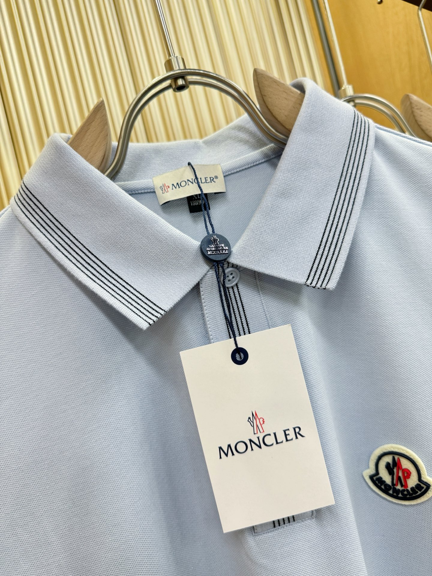  Moncler蒙口 2025官方春夏新款 专柜同步上市 男士翻领短袖POLO衫，高端主线系列，进口珠地