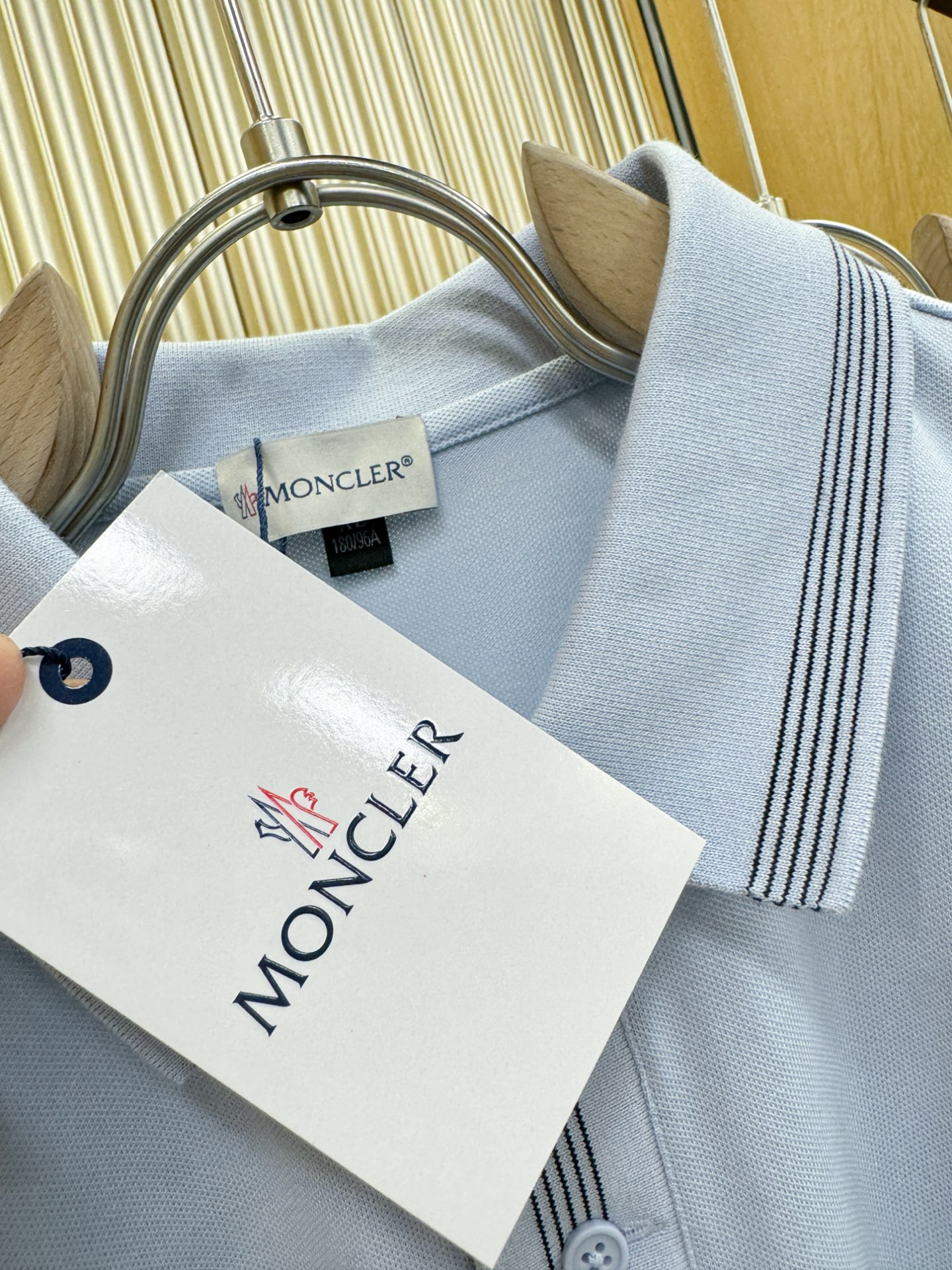  Moncler蒙口 2025官方春夏新款 专柜同步上市 男士翻领短袖POLO衫，高端主线系列，进口珠地