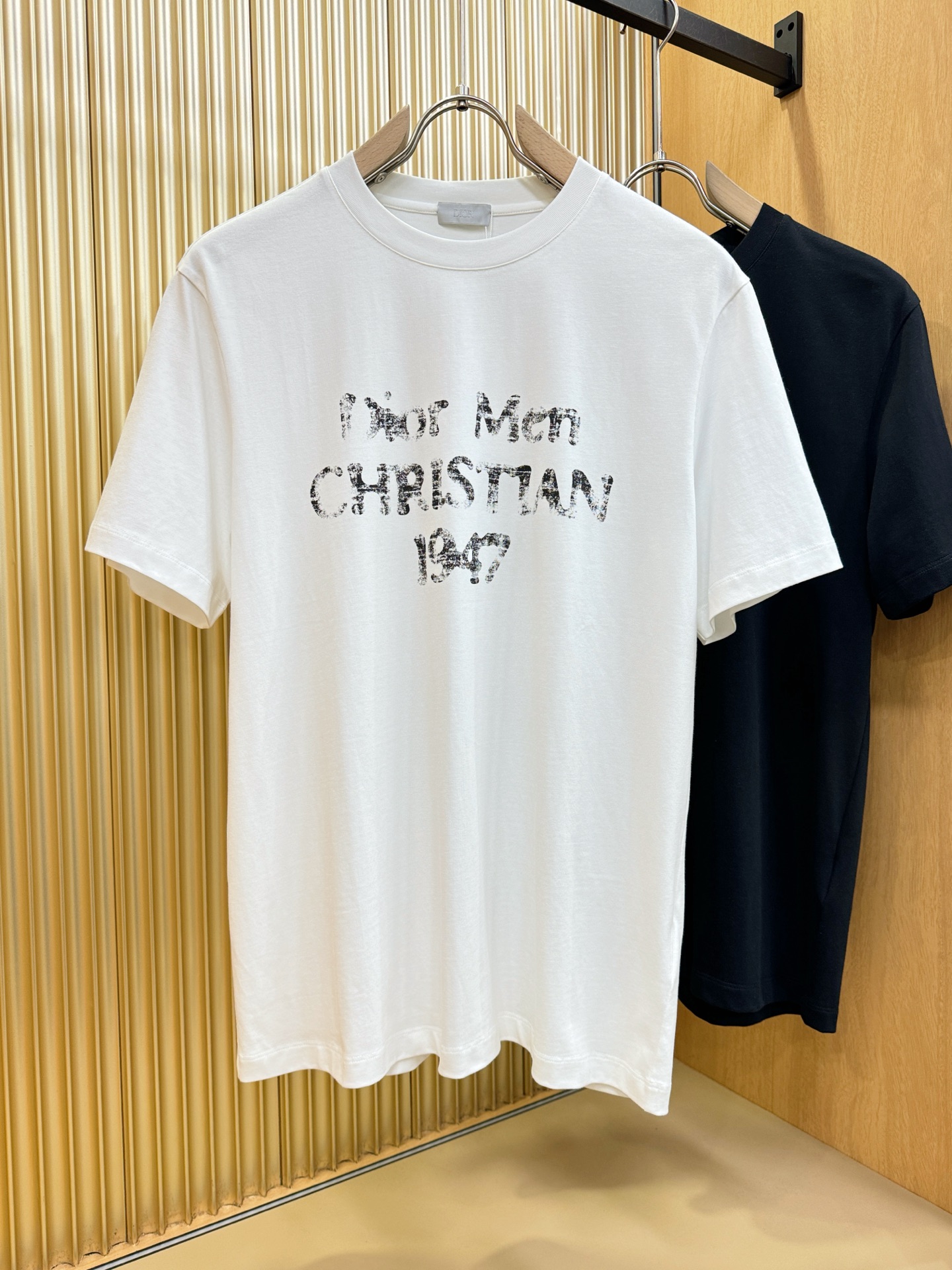 Dior Men Christian 1947 Print Short Sleeve T-Shirt Fashion Casual Tee