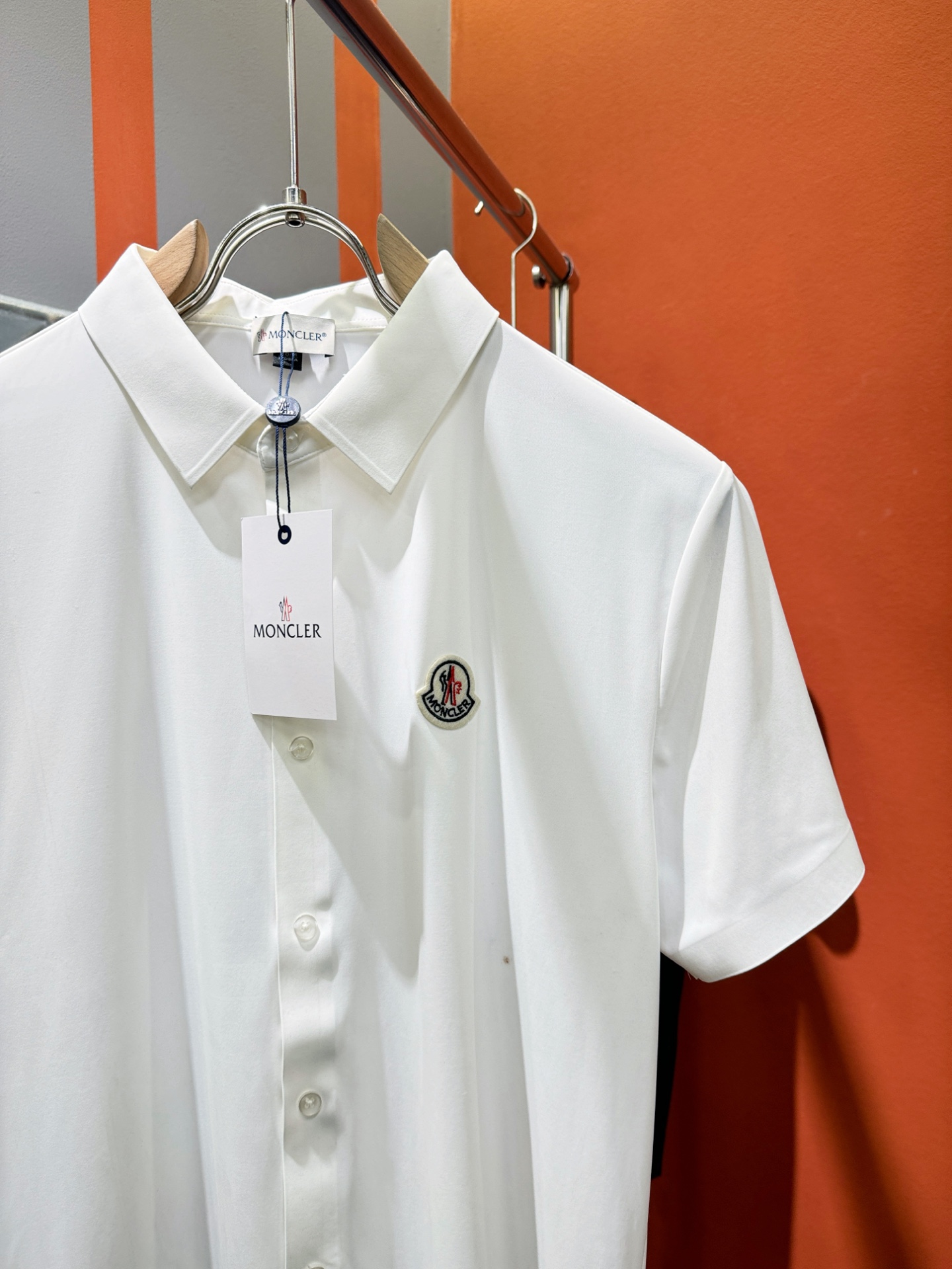  Moncler蒙口 2025官方春夏新款 专柜同步上市 男士翻领短袖POLO衫，高端主线系列，进口原版