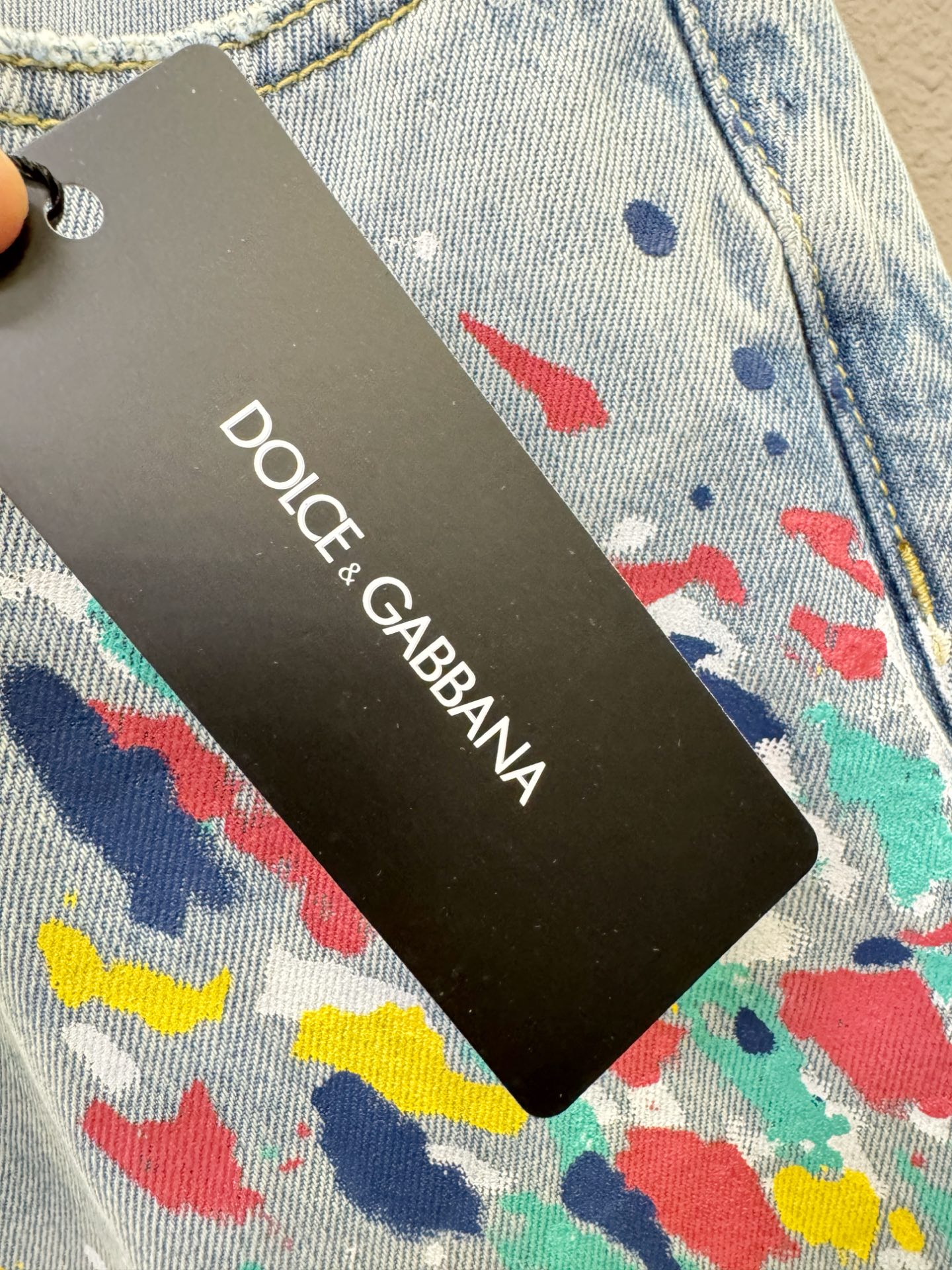  DG 2025新品，原版牛仔短裤 ，原版重工打造，品牌经典LOGO设计，三标齐全！原版五金辅料。专柜定