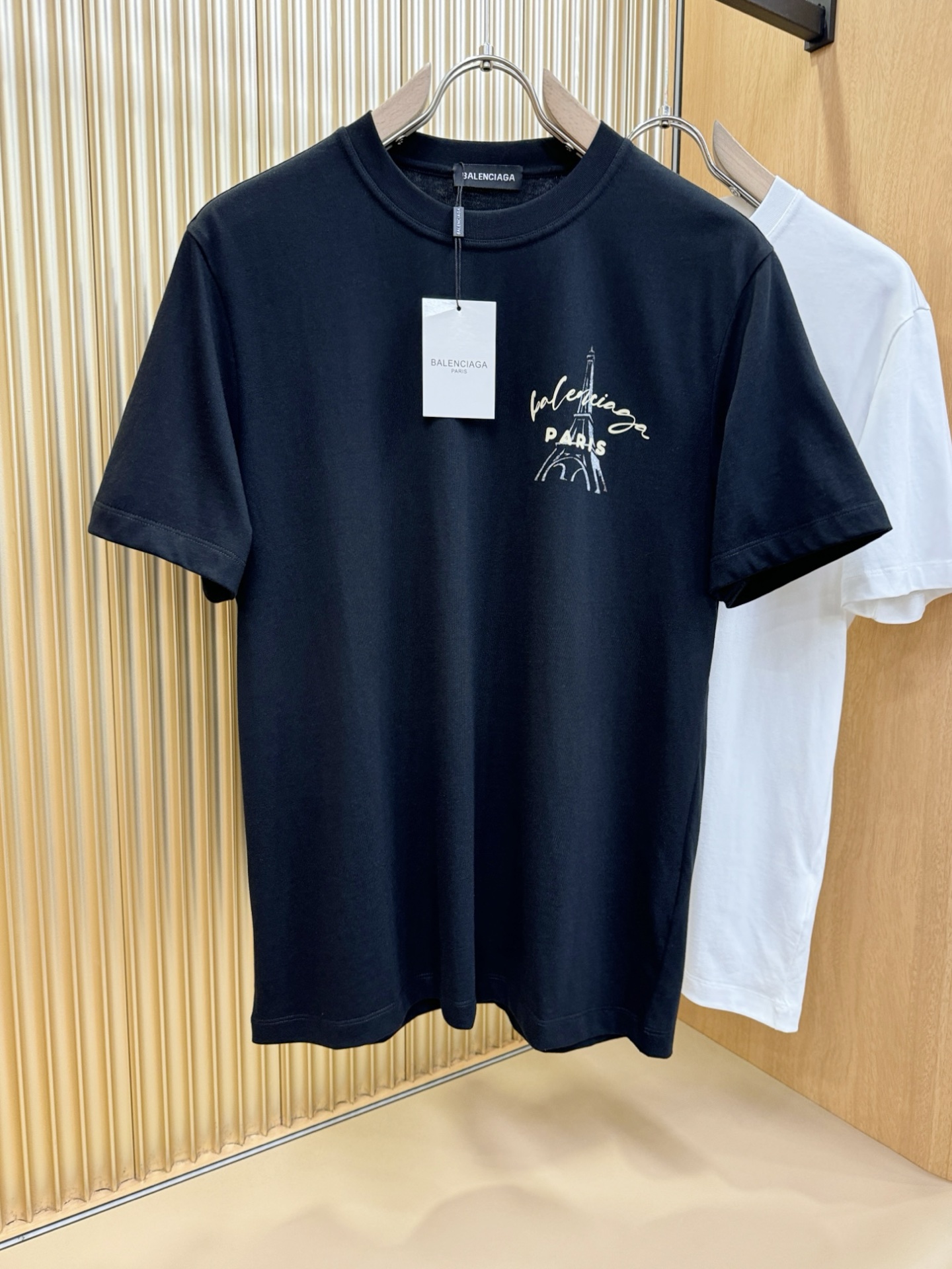 (最大可穿240斤) Balenciaga巴黎世家 2025春夏新款短袖T恤！走秀图案时尚休闲短袖T恤衫