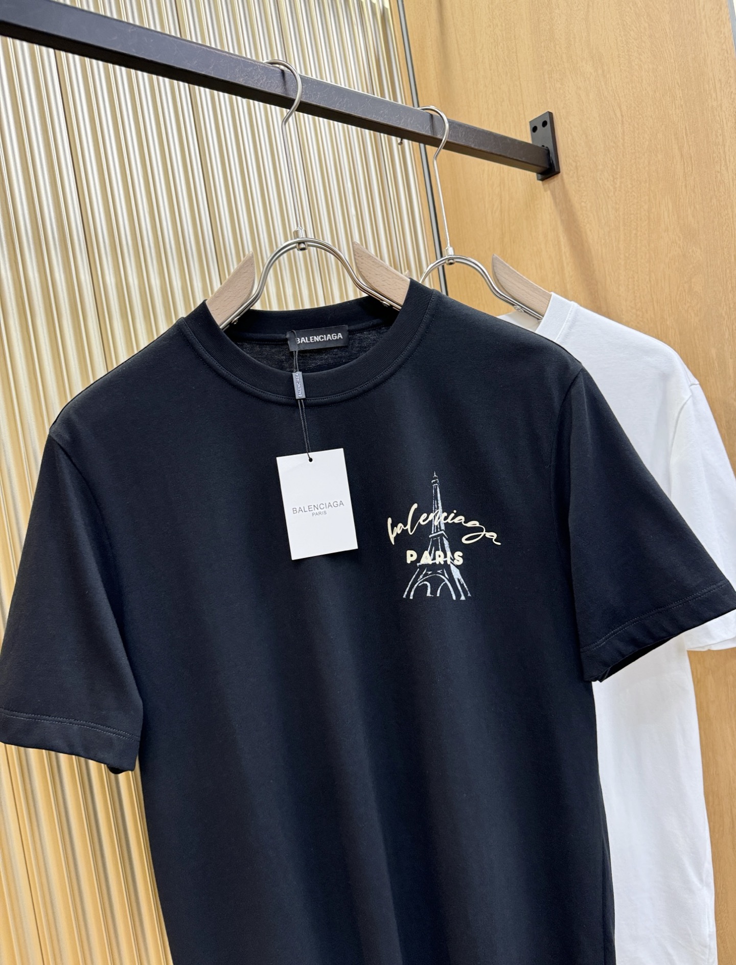 (最大可穿240斤) Balenciaga巴黎世家 2025春夏新款短袖T恤！走秀图案时尚休闲短袖T恤衫