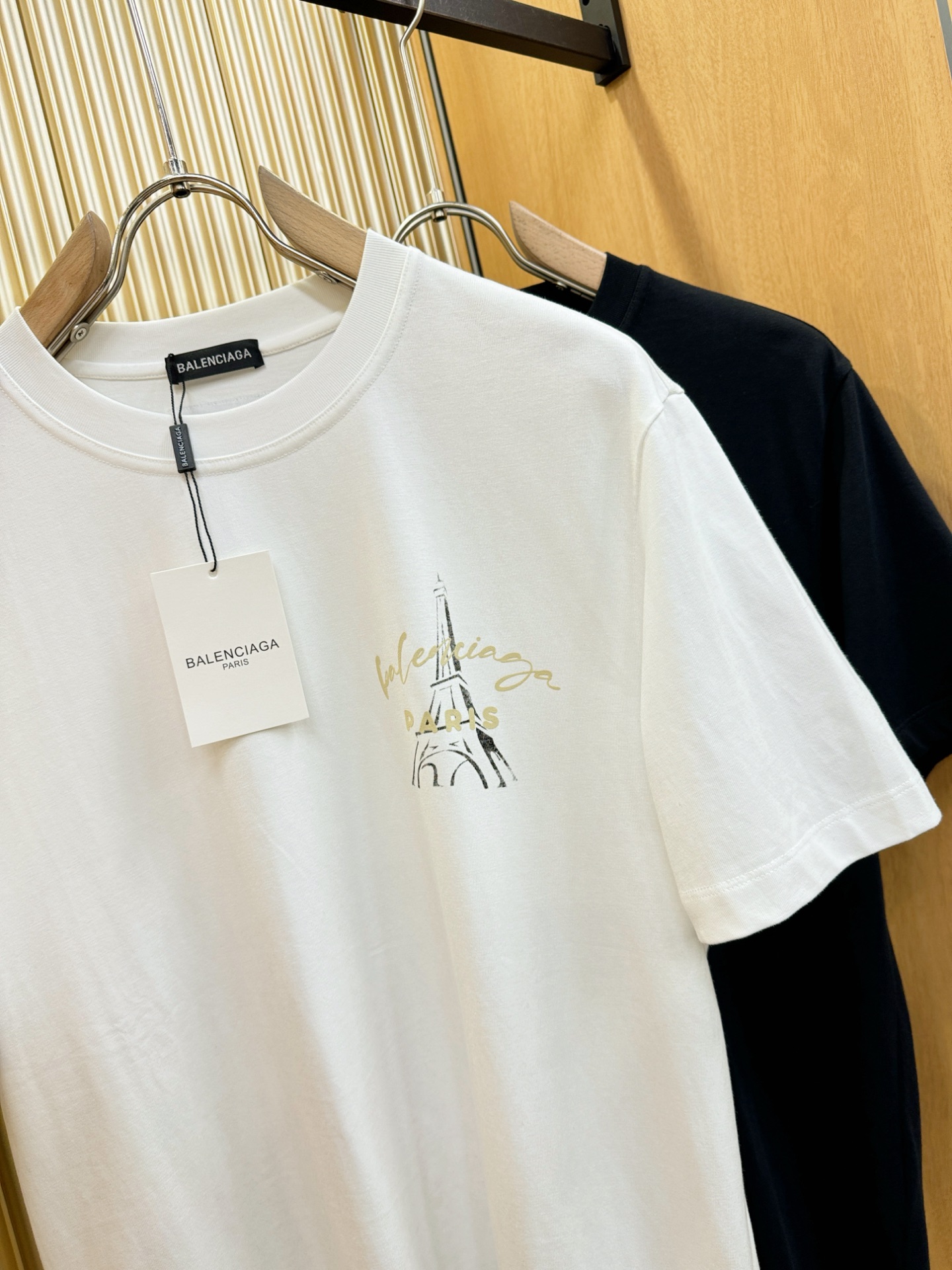 (最大可穿240斤) Balenciaga巴黎世家 2025春夏新款短袖T恤！走秀图案时尚休闲短袖T恤衫