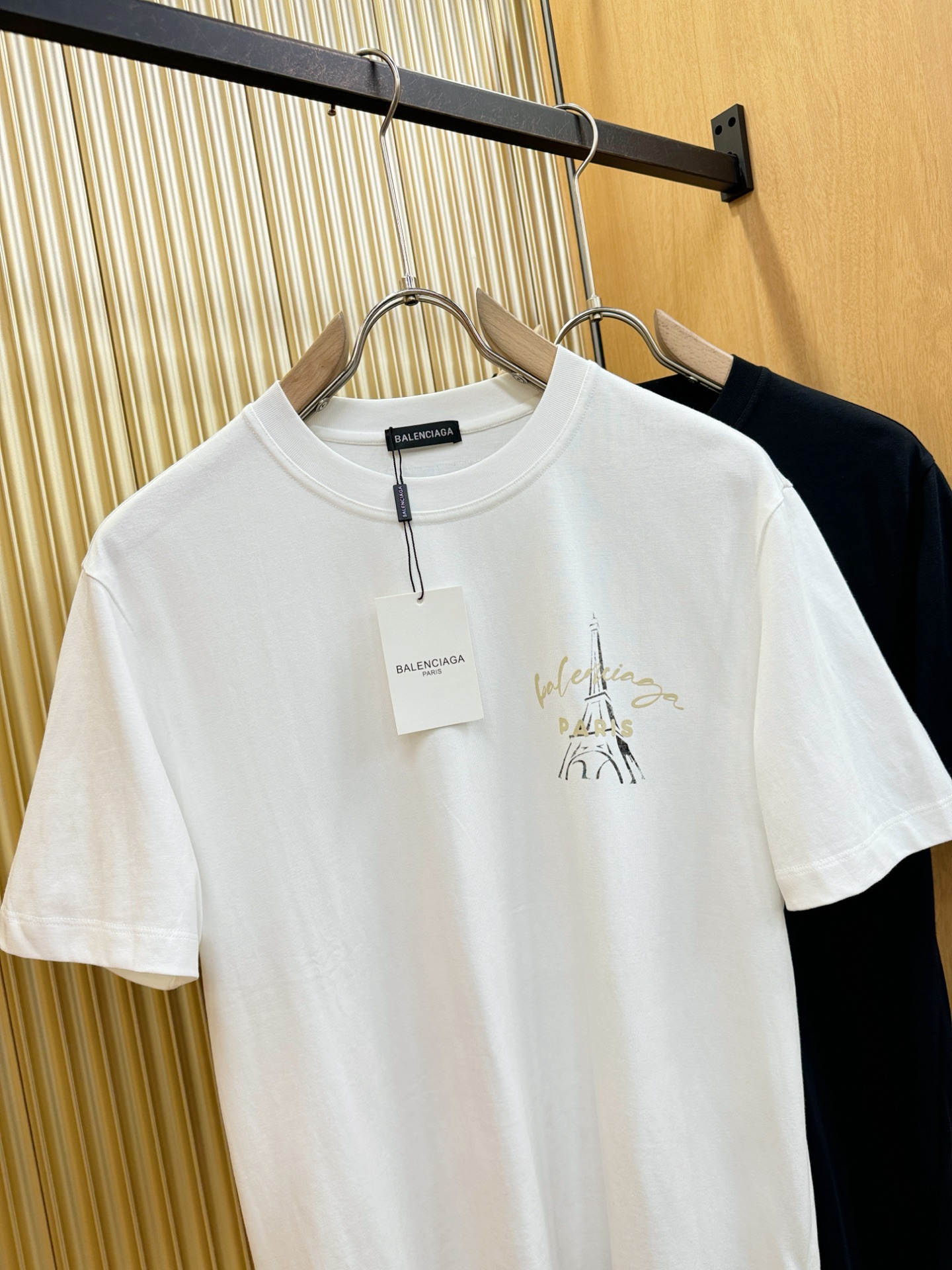 (最大可穿240斤) Balenciaga巴黎世家 2025春夏新款短袖T恤！走秀图案时尚休闲短袖T恤衫