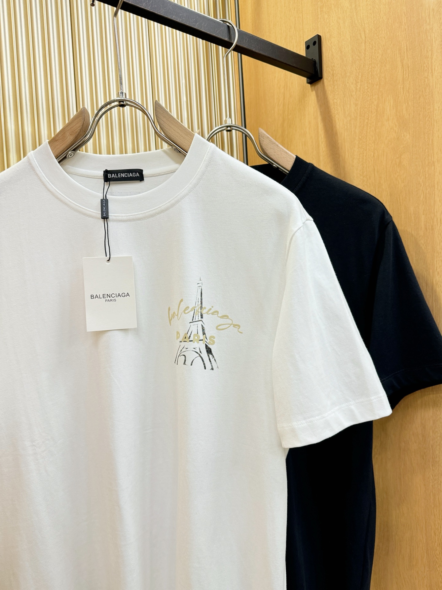 (最大可穿240斤) Balenciaga巴黎世家 2025春夏新款短袖T恤！走秀图案时尚休闲短袖T恤衫