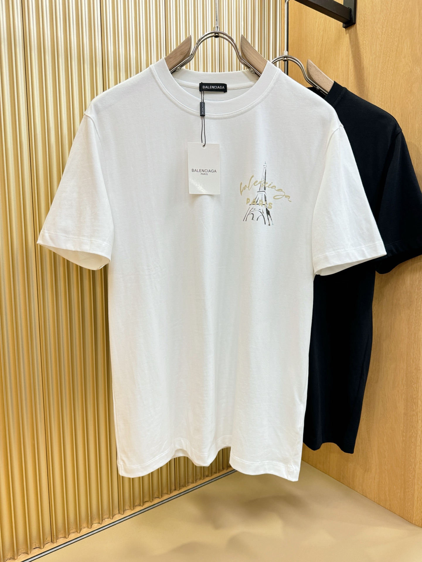 (最大可穿240斤) Balenciaga巴黎世家 2025春夏新款短袖T恤！走秀图案时尚休闲短袖T恤衫