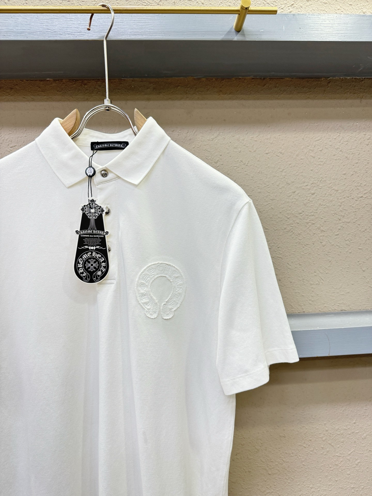 CHROME HEARTS 克罗心  2025官方春夏新款 专柜同步上市 男士翻领短袖POLO衫，高端主