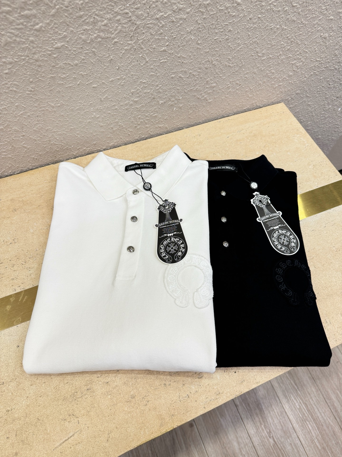 CHROME HEARTS 克罗心  2025官方春夏新款 专柜同步上市 男士翻领短袖POLO衫，高端主